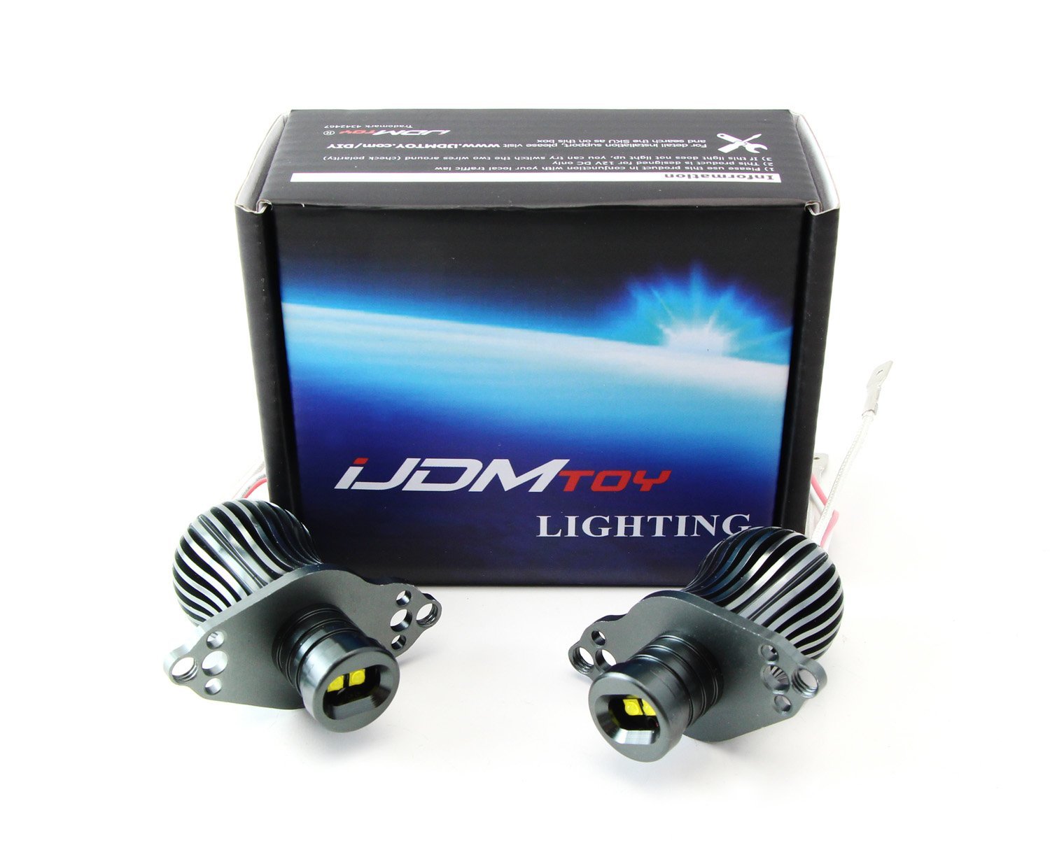 20W CREE LED BMW Angel Eyes Ring Marker Bulbs - Compatible with 2006-2012 E90 E91 3 Series - Bright White Halo Lights for Enhanced Visibility & Style - Perfect for Night Driving & Custom Car Upgrades