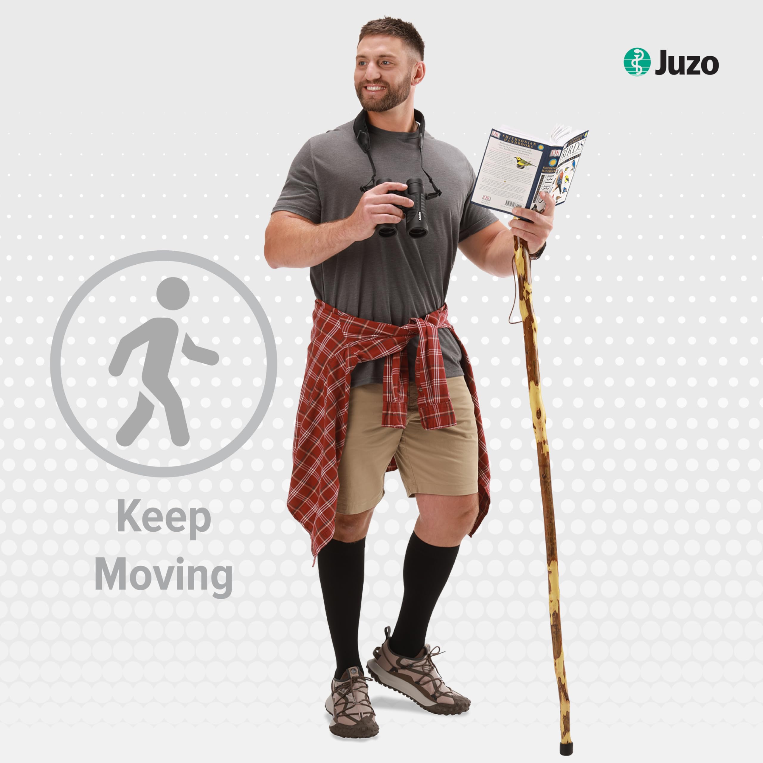 Juzo Dynamic MAX Varin Open Toe Compression Knee High Socks 20-30 mmHg for Men & Women - 2-Way Stretch Fabric for Circulation Support - Made in USA - Beige - Size 3 (III) Short - Ideal for Travel, Varicose Vein Relief & Post-Surgery Recovery
