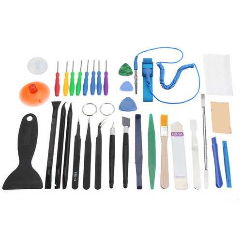 34Pcs Universal Screen Removal Tool Kit - Professional Opening Repair Pry Tools for iPhone, Samsung, Tablet & Smartphone - Perfect for DIY Repairs & Cell Phone Maintenance