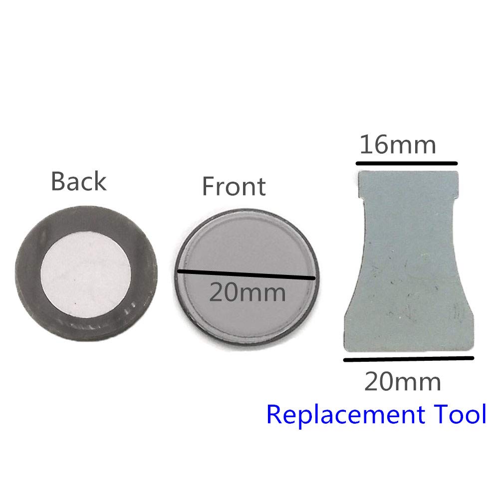 HRTSELEC 20MM Ceramic Ultrasonic Mist Maker Fogger Replacement Discs - 6 Pack with Tool for Humidifier Parts | Perfect for Home Spa, Aromatherapy & Indoor Plant Humidification