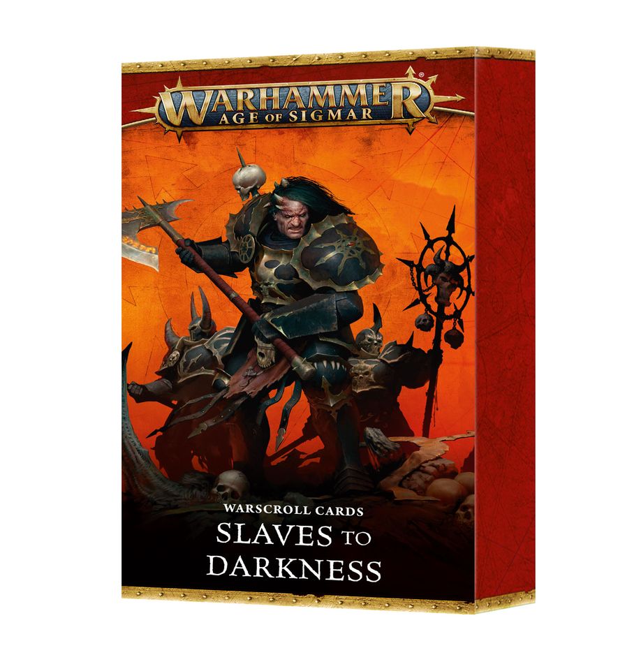 Age of Sigmar Slaves to Darkness Warscroll Cards - Official Game Accessories for Tabletop Battles & Strategy Gaming