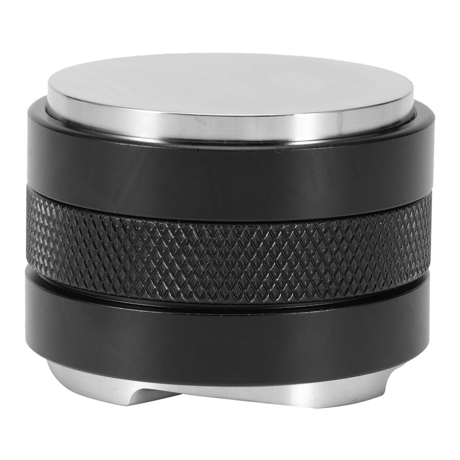 53mm Coffee Distributor & Tamper - 4 Angled Slopes Stainless Steel Espresso Tool with Adjustable Height for Perfect Coffee Grounds Leveling | Barista Accessory for Home & Professional Use