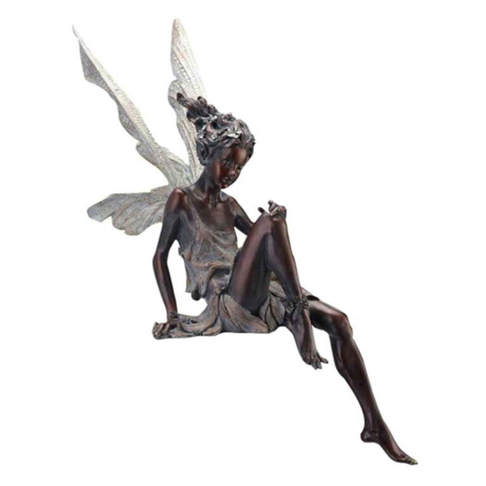 Tudor & Turek Resin Fairy Garden Statue - Handcrafted Outdoor Decor for Yard, Patio & Landscaping | Perfect for Fairy Gardens, Flower Beds & Backyard Decorations