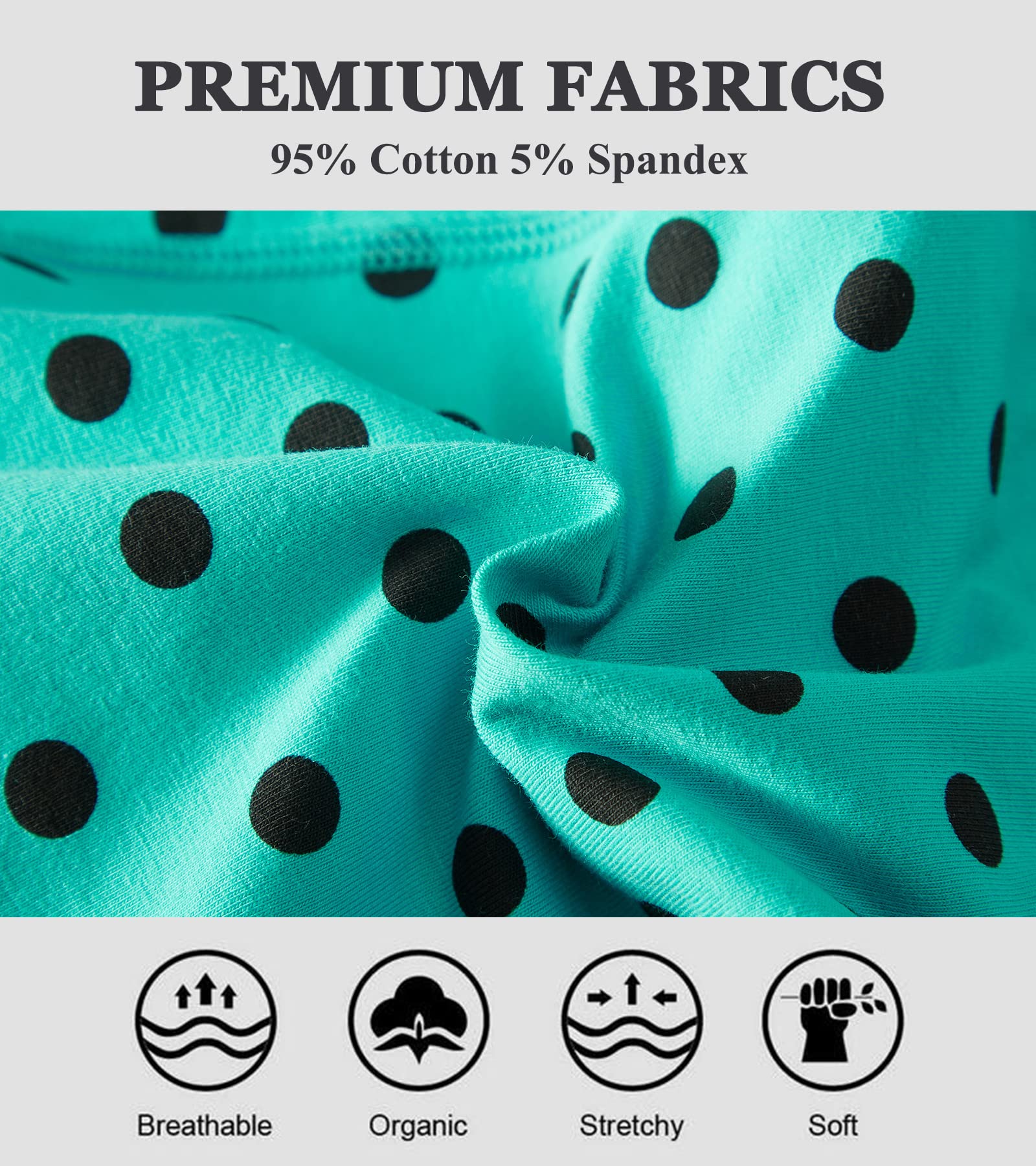 Teen Girls Period Underwear - Soft Cotton Panties for Juniors Age 8-18 - Comfortable & Absorbent for School, Sports & Sleep
