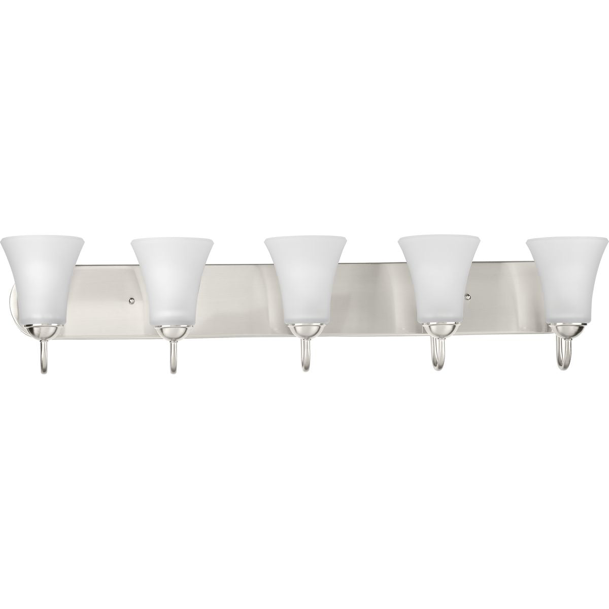 Classic Collection Five-Light Etched Glass Bath Vanity Light Fixture – Perfect for Bathroom, Powder Room & Dressing Area Lighting