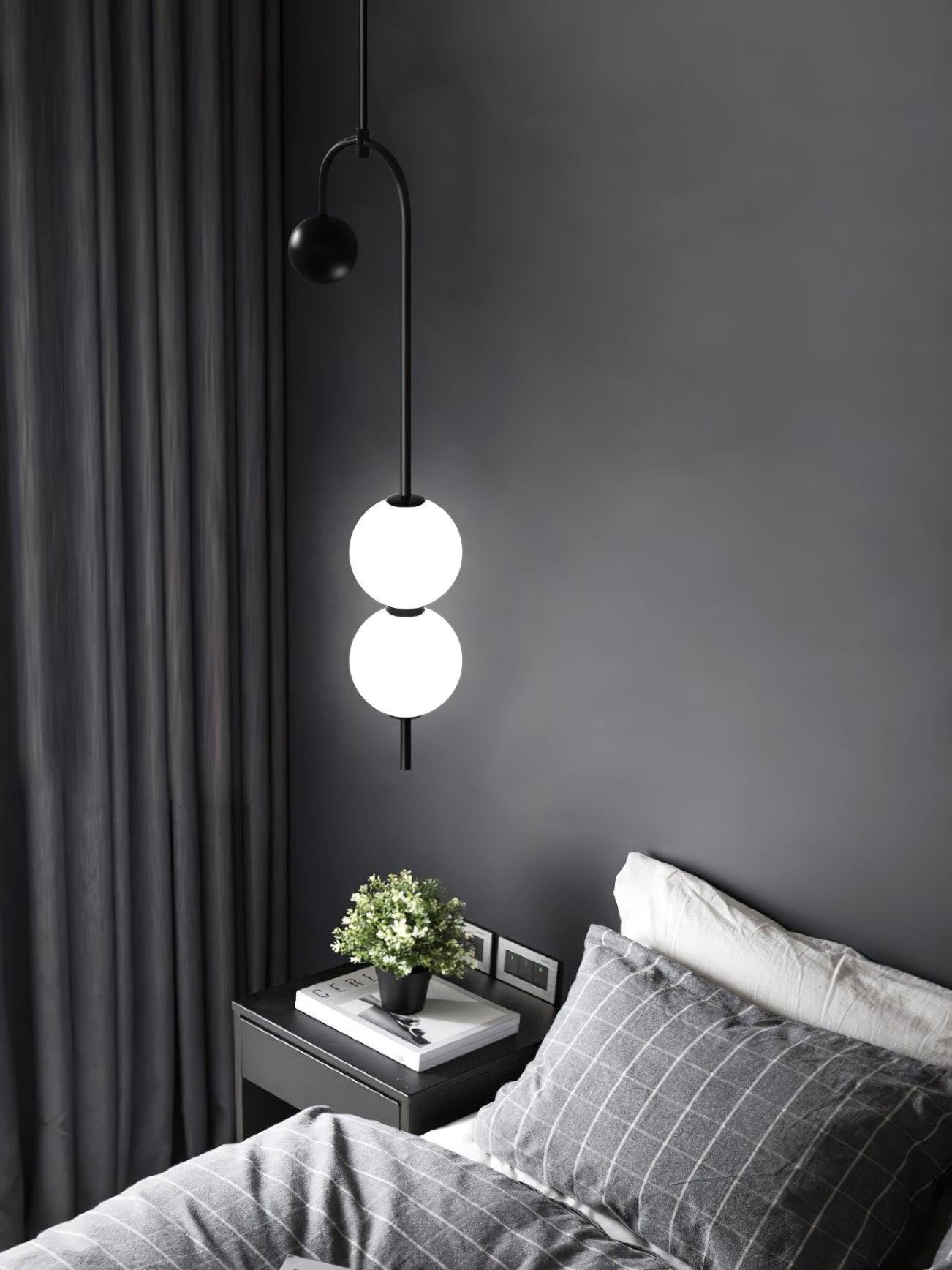 Alina Pendant Light - Modern Glass Hanging Chandelier for Kitchen Island, Dining Room & Bedroom Lighting | Dimmable LED Ceiling Fixture