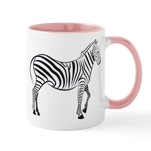White/Pink Inside - Wild Zebra Mug