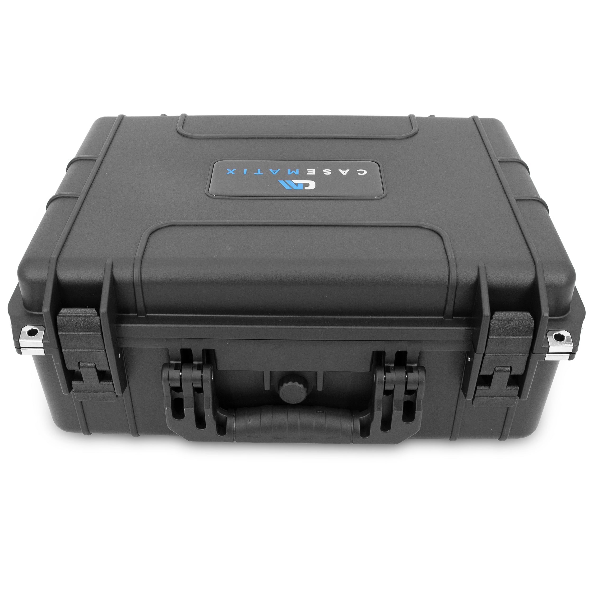 CASEMATIX 18 Customizable 6 Pistol Waterproof Shockproof Hard Gun Case with 3 Foam Layers for Pistols, Magazines & Accessories | Perfect for Range, Travel & Secure Storage
