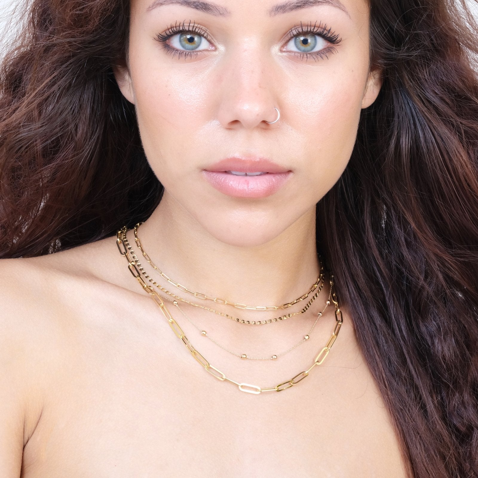 14K Yellow Gold Paperclip Chain Necklace - Classic & Minimalist Jewelry for Women, Perfect for Layering, Everyday Wear & Gift Giving
