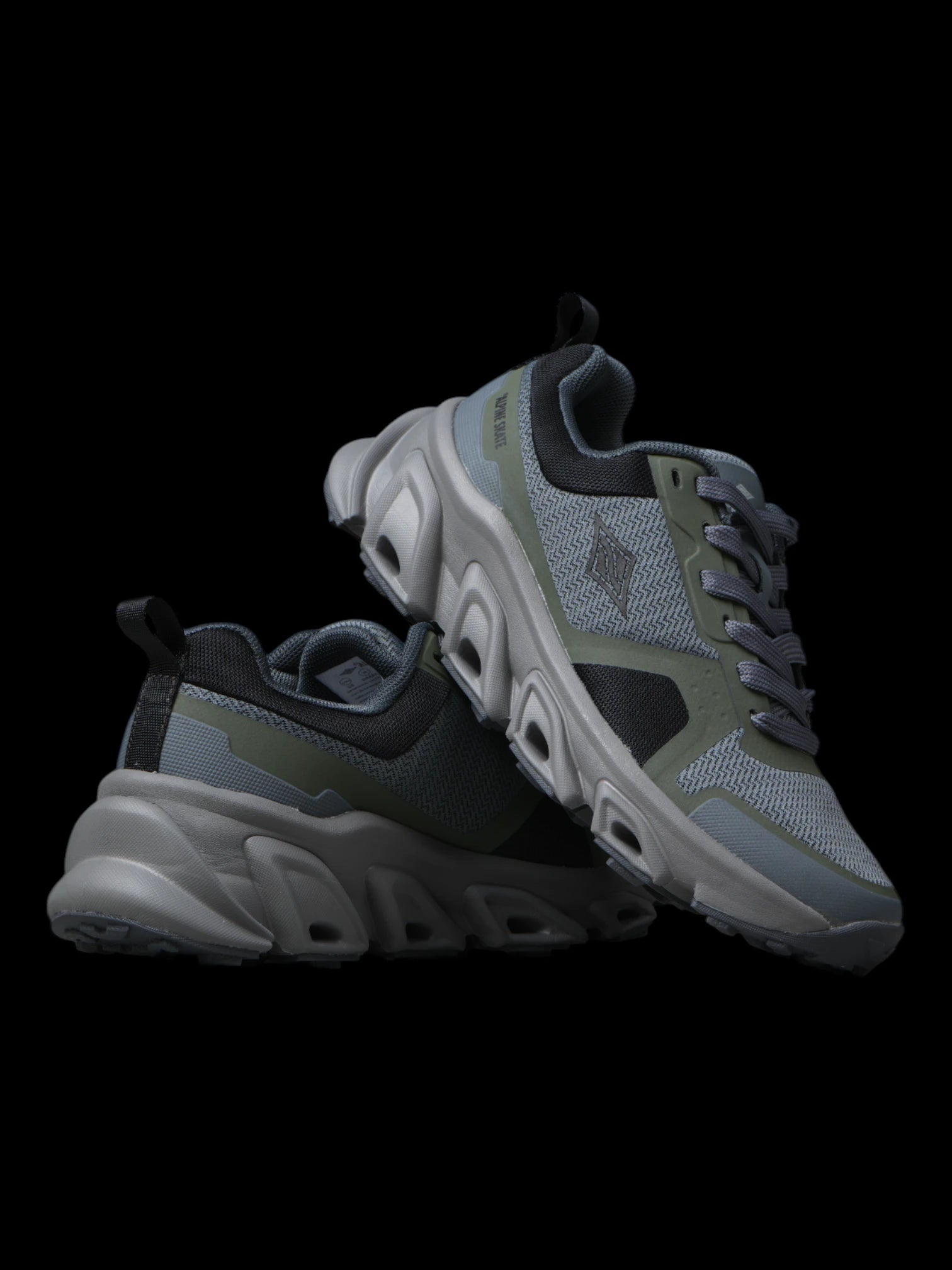 Alpine Skate Kalispell Grey & Black Skateboarding Shoes - Durable & Comfortable for Street Skating & Casual Wear