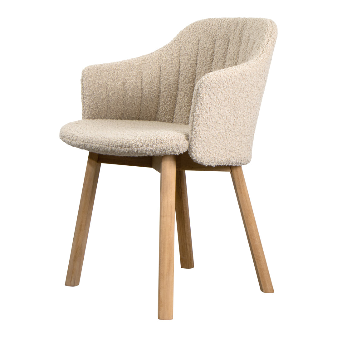 Premium Choice Chair with Wood Base - Comfortable Back & Seat Cushion - Perfect for Home Office, Living Room, or Reading Nook