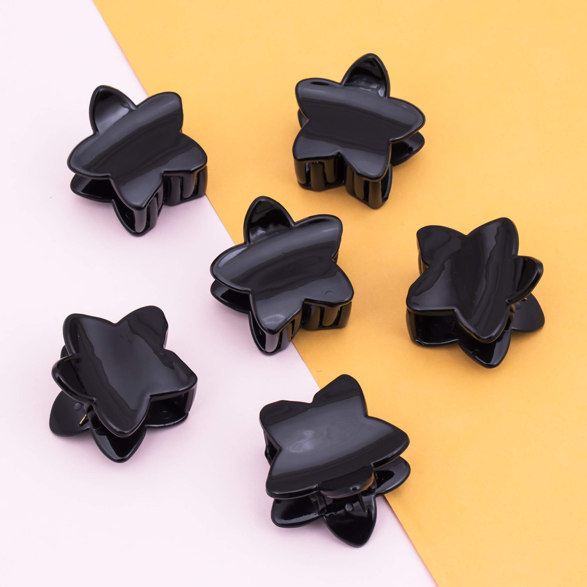 Elegant Black Butterfly Hair Clips for Women & Girls - Pack of 6 Medium Hair Accessories (SKR70574) | Perfect for Weddings, Parties & Everyday Style