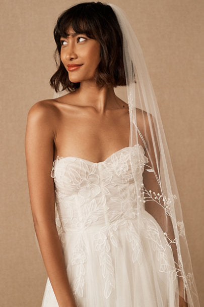Jenny Yoo Jessilyn Wedding Gown - Elegant A-Line Bridal Dress with Lace Details for Church Ceremony & Formal Events