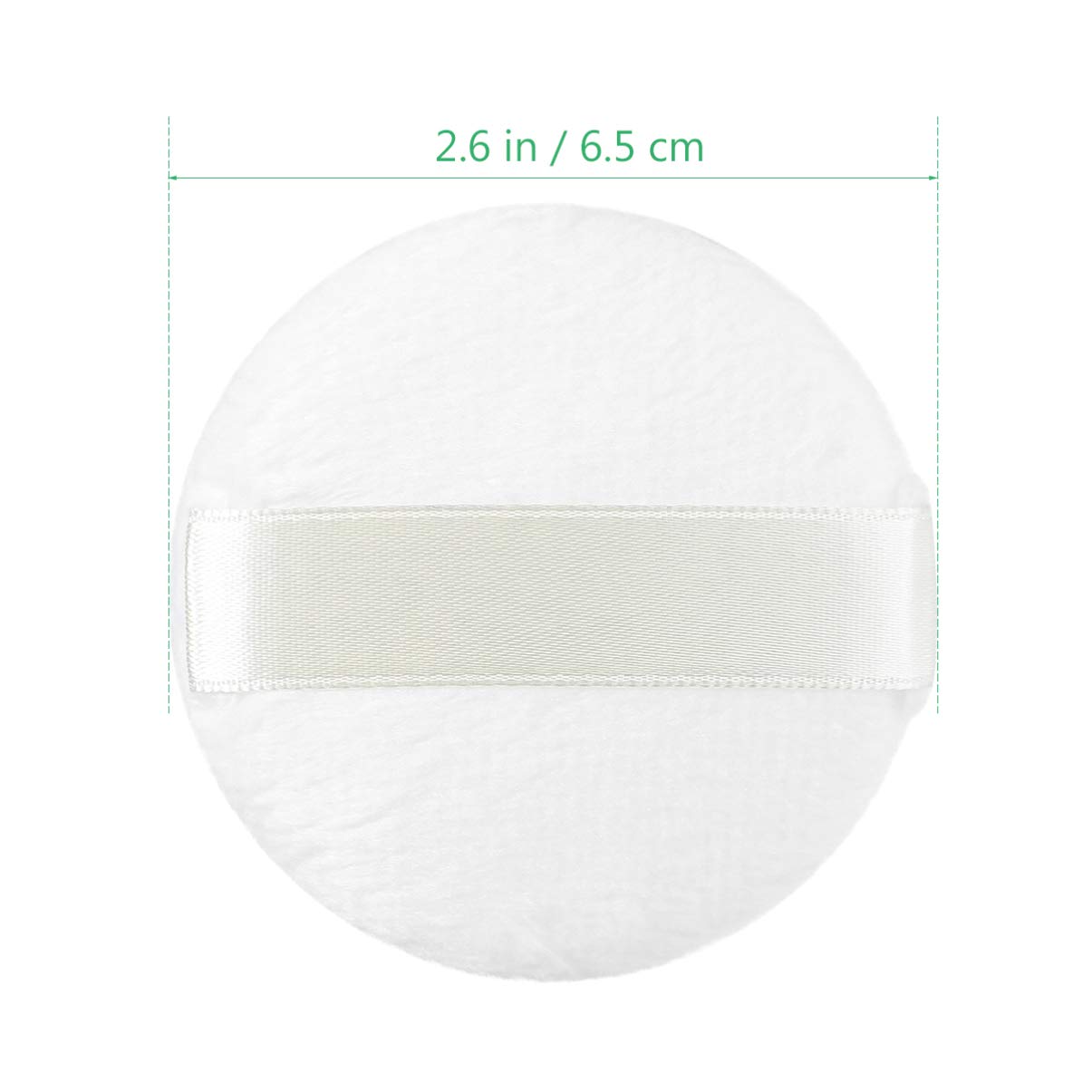 Lurrose 3Pcs Soft Powder Puff Set - Short Plush Makeup Puffs for Face, Loose & Pressed Powder Application - Perfect for Blending, Baking & Setting Makeup at Home or On-the-Go