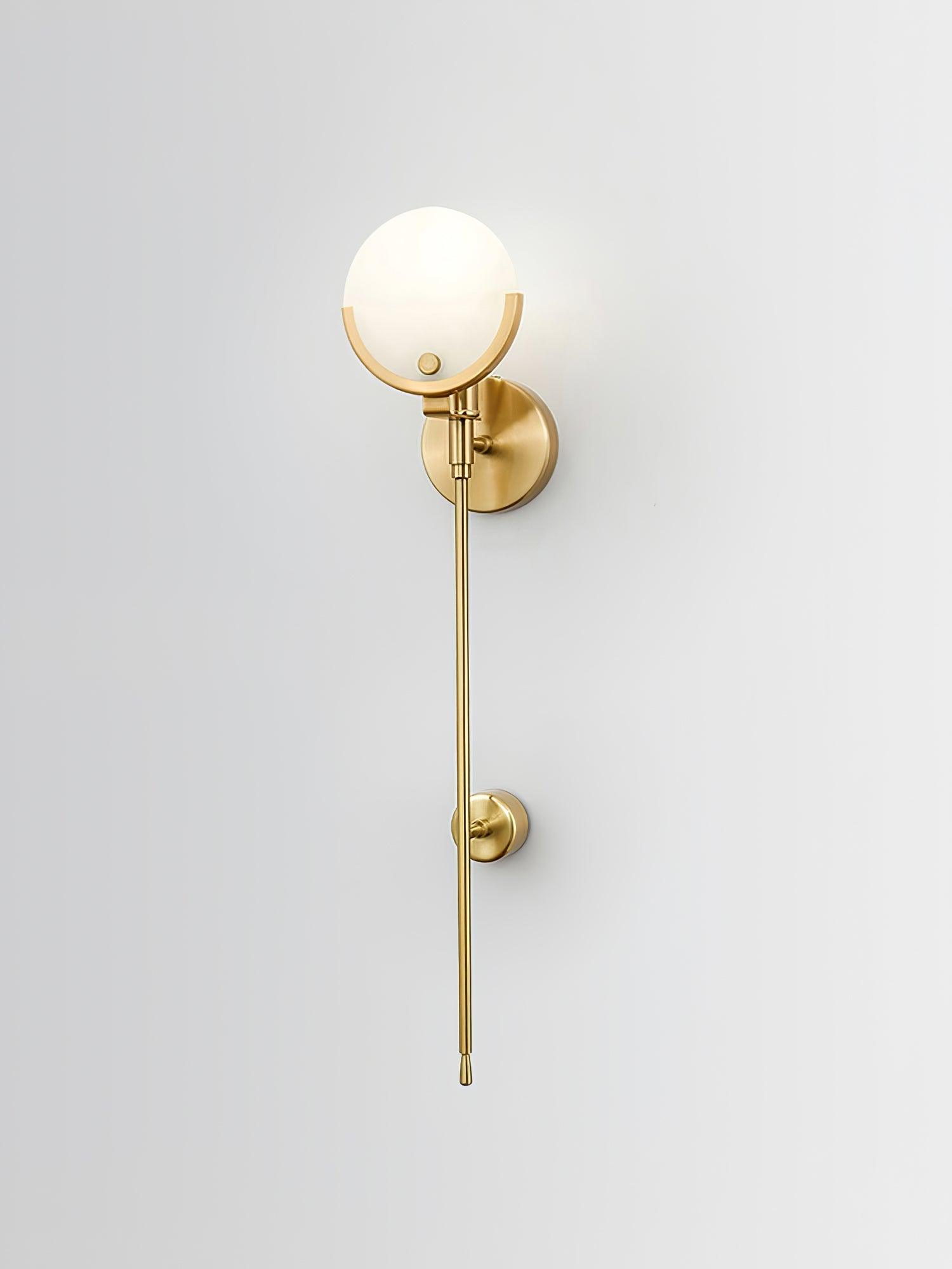 Stylish Ava Brass Wall Lamp - Vintage Sconce Lighting for Living Room, Bedroom & Hallway - Perfect for Ambient and Accent Lighting