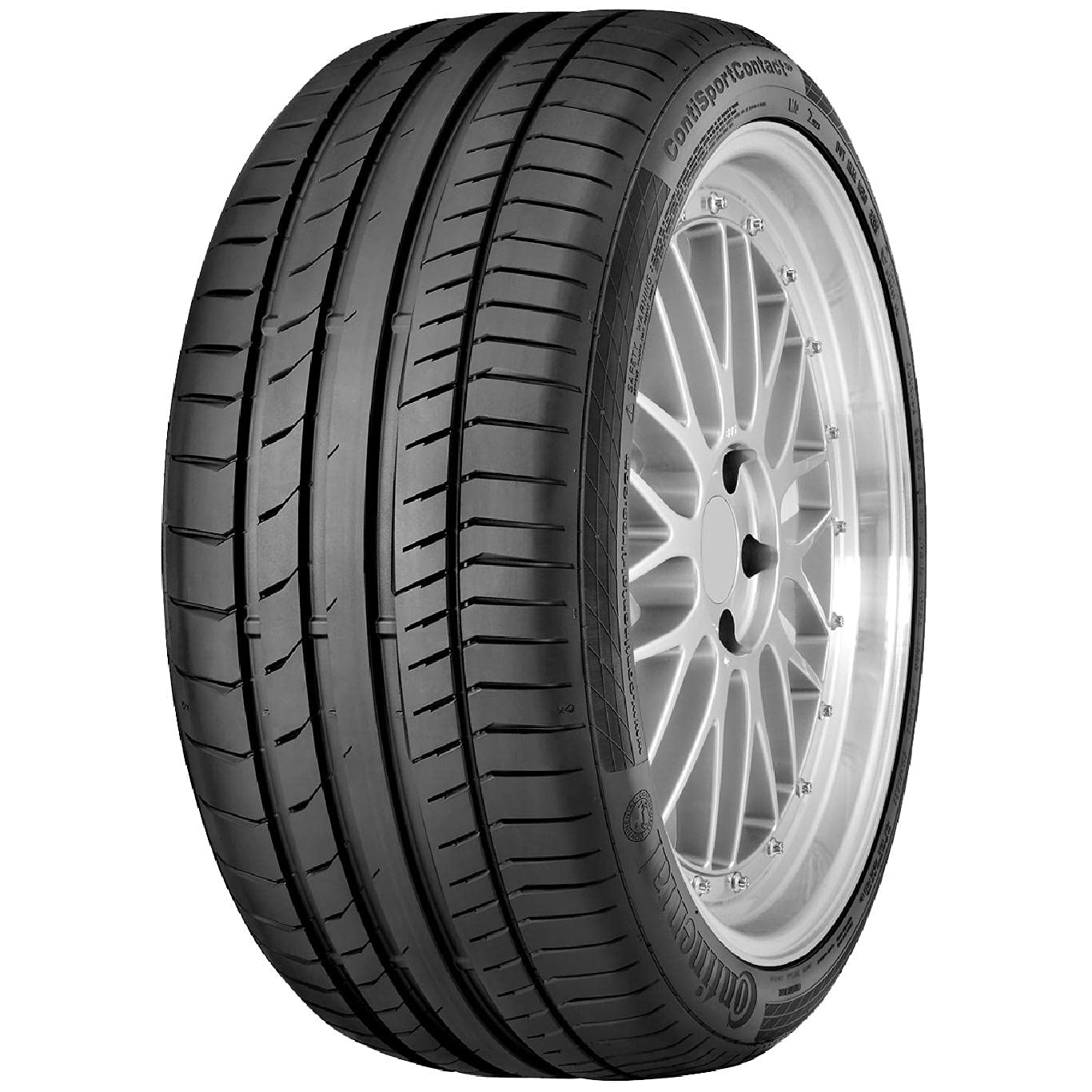 Continental ContiSportContact 5 Summer Radial Tire - 275/45R18 103Y High Performance for Sports Cars & Luxury Sedans | Perfect for Highway Driving & Hot Weather Conditions