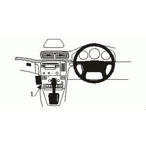 ClicOn No Holes Angled Dash Mount for Volvo S80 (1999-2006) - Secure Phone Holder for Easy Navigation & Hands-Free Driving