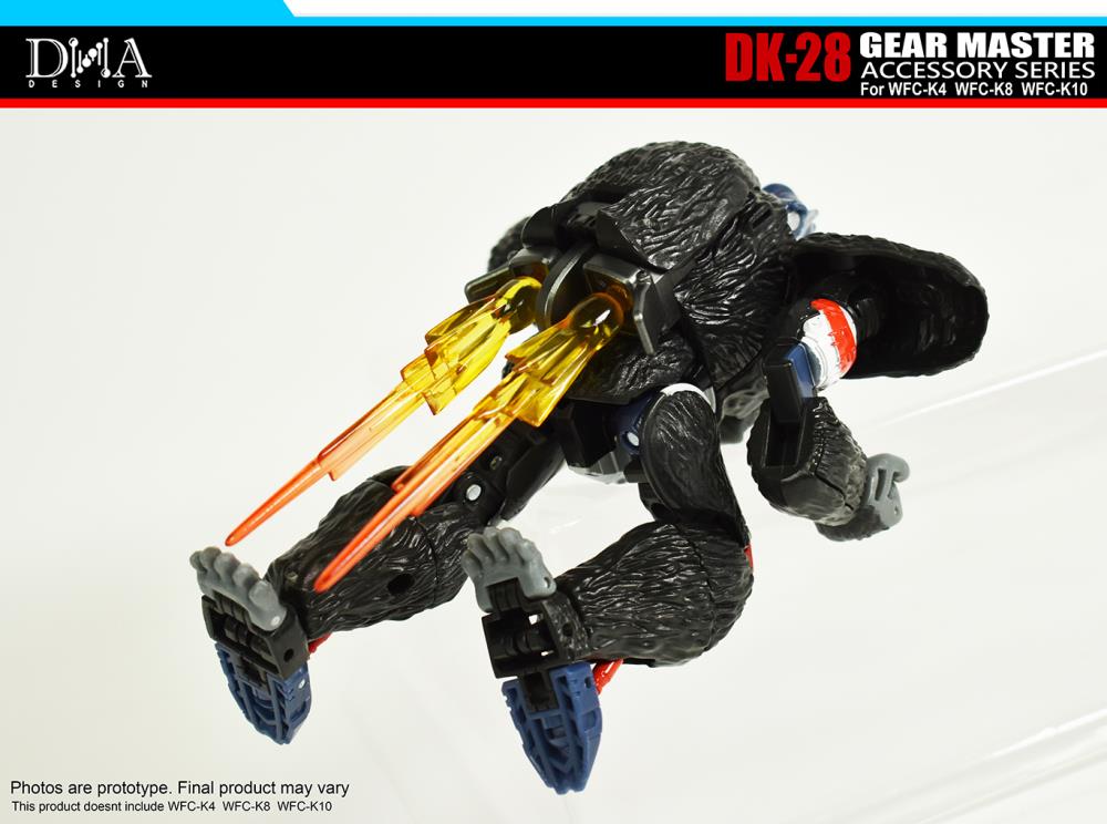 DNA Design DK 28 Gear Master Accessory Set - Upgrade Kit for WFC K4/K8/K10 Transformers Figures - Enhance Your Collection for Display & Battle Scenes