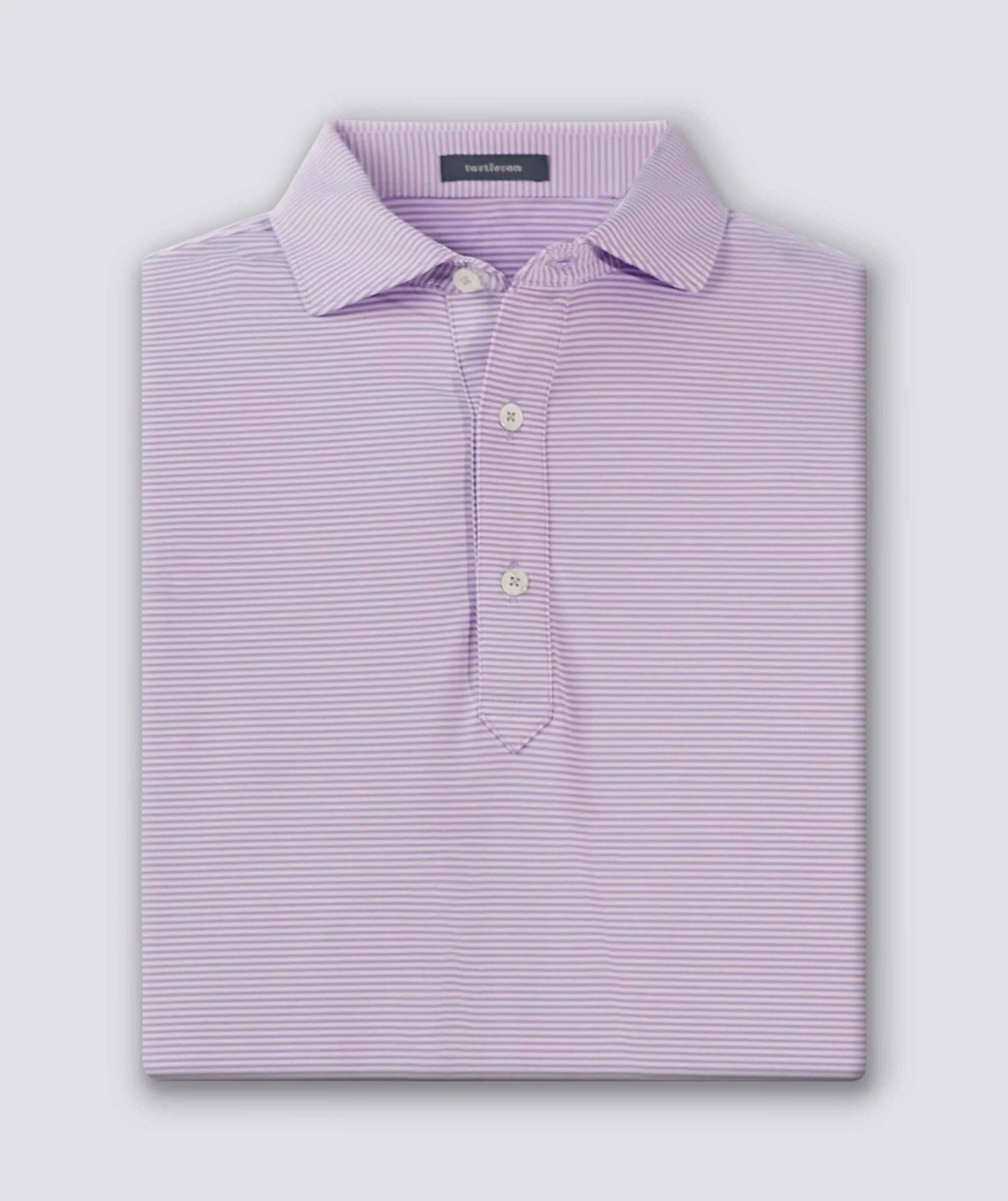 Carter Stripe Performance Polo Shirt for Men - Breathable, Moisture-Wicking Golf & Casual Wear - Perfect for Work, Sports & Outdoor Activities