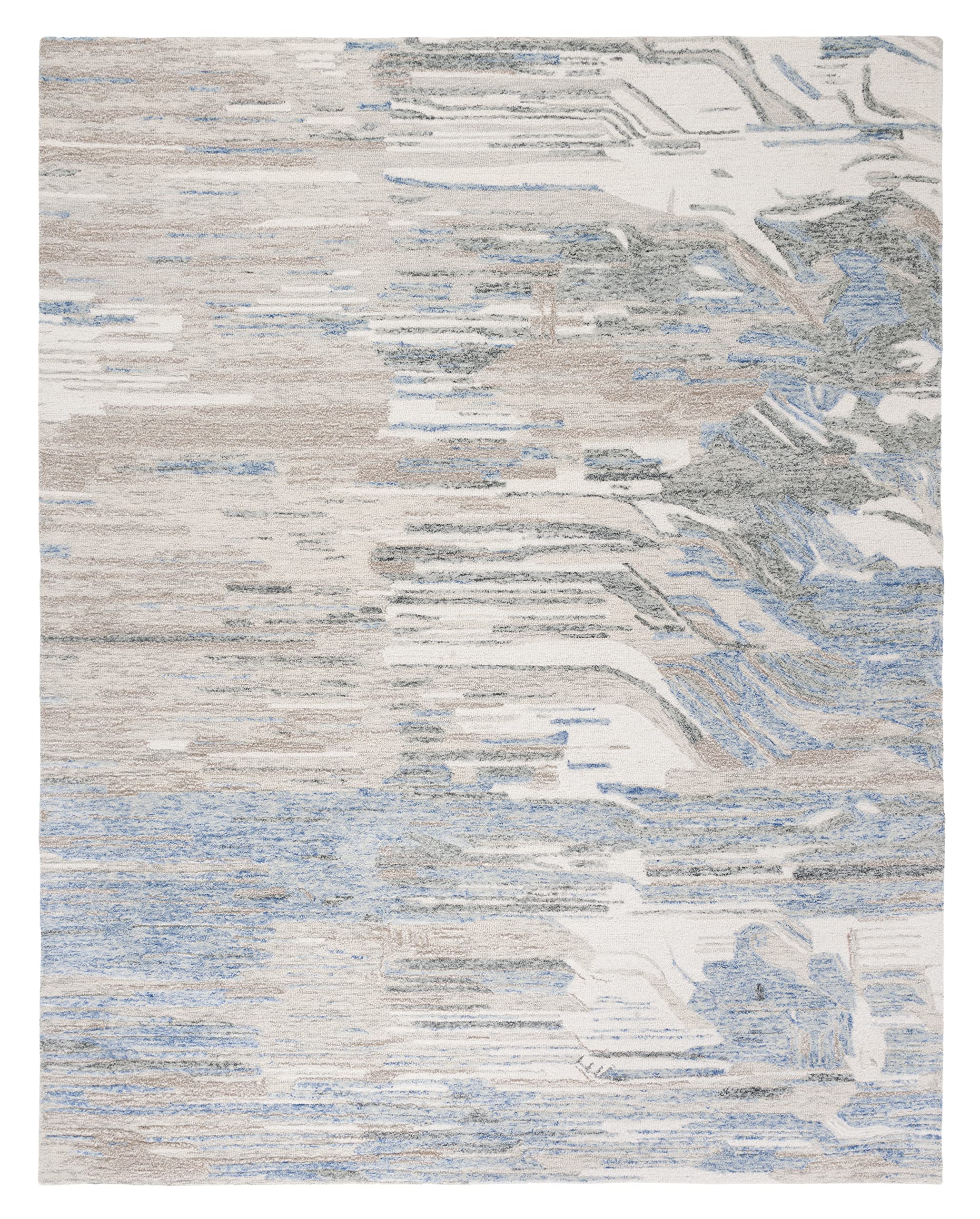 SAFAVIEH Metro Collection 8' x 10' Ivory/Natural MET902A Handmade Premium Wool Area Rug for Living Room, Dining Room & Bedroom | Soft & Durable Floor Covering for Home Decor