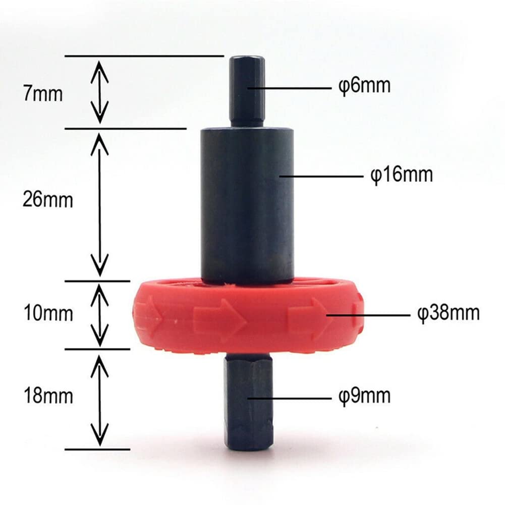 Zcargel Engine Drill Bit Adapter - Universal Electric Start Adapter for Lawn Mowers, Trimmers, Garden Cultivators & Leaf Blowers | Compatible with Handheld Power Equipment | Perfect for Quick Engine Starts & DIY Repairs