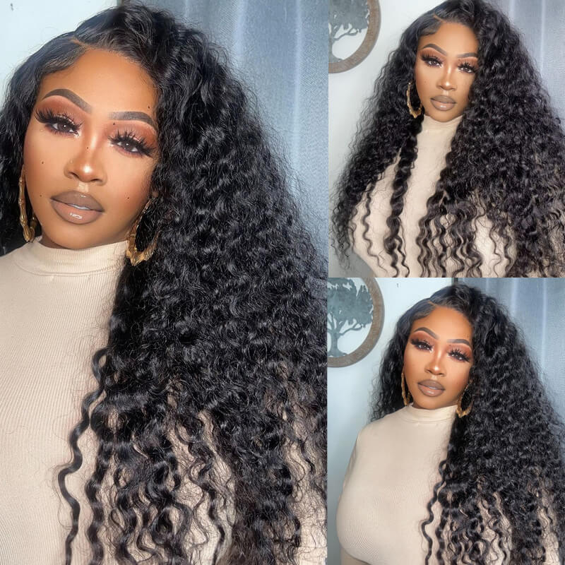 Eullair Natural Curly Lace Front Wig - Super Affordable Human Hair Wig for Black Women | Perfect for Vacations, Cosplay & Daily Wear
