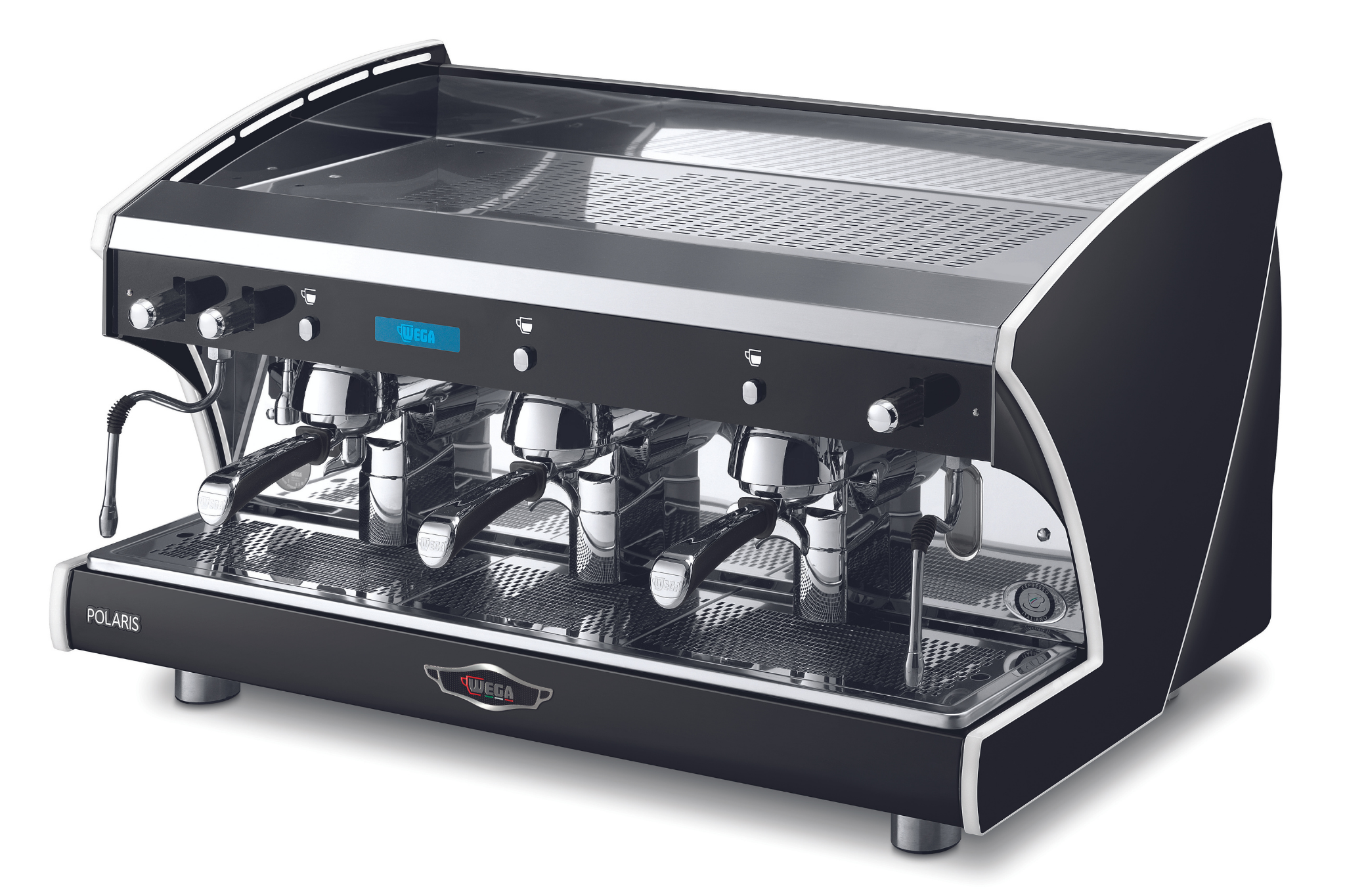 Wega Polaris EVD Commercial Espresso Machine - 3 Group Raised Design for High Volume Coffee Shops & Cafes | Perfect for Baristas & Professional Coffee Brewing