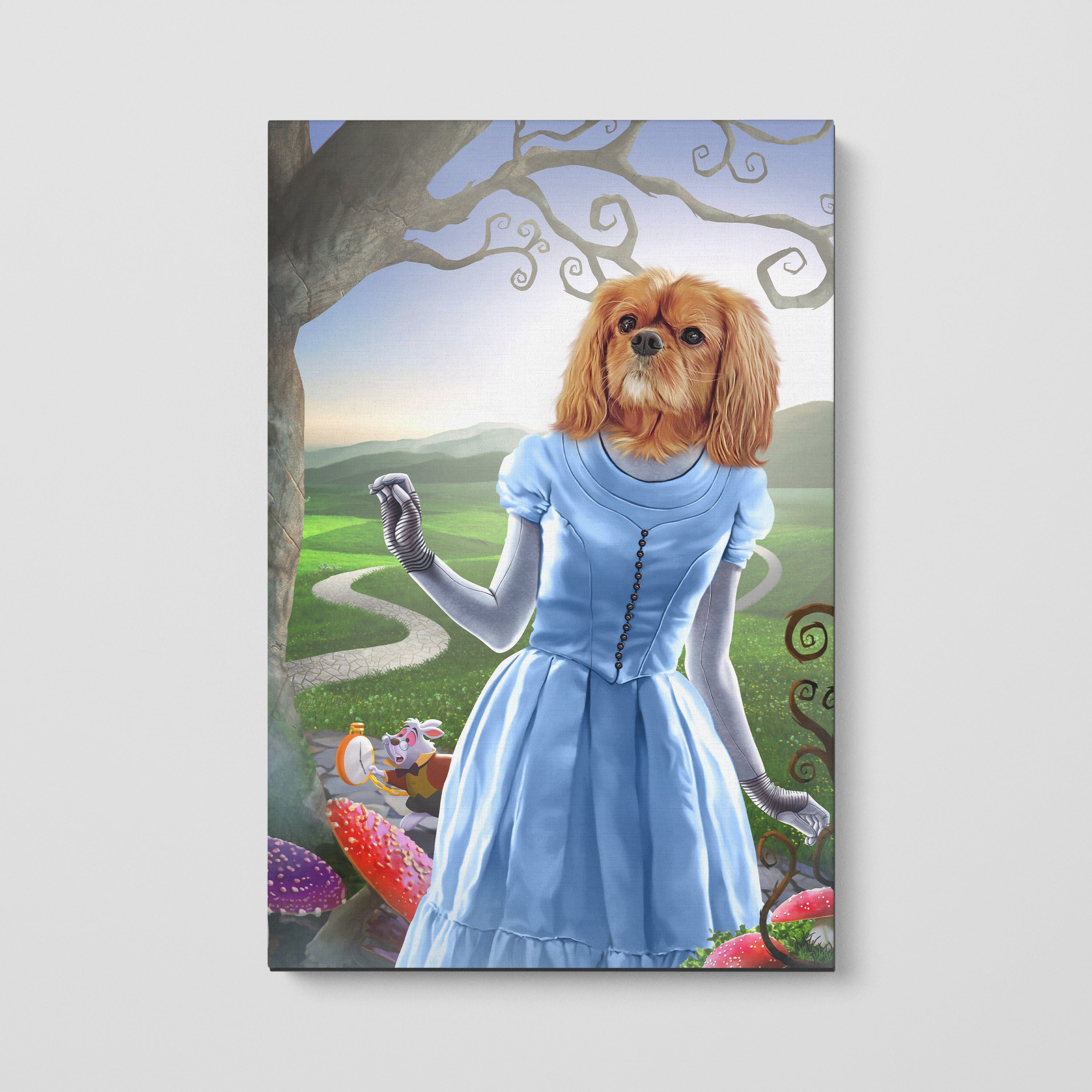 Custom Pet Canvas Portrait - Personalized Pet Art Gift for Dog & Cat Lovers - Perfect for Home Decor & Memorial Gifts