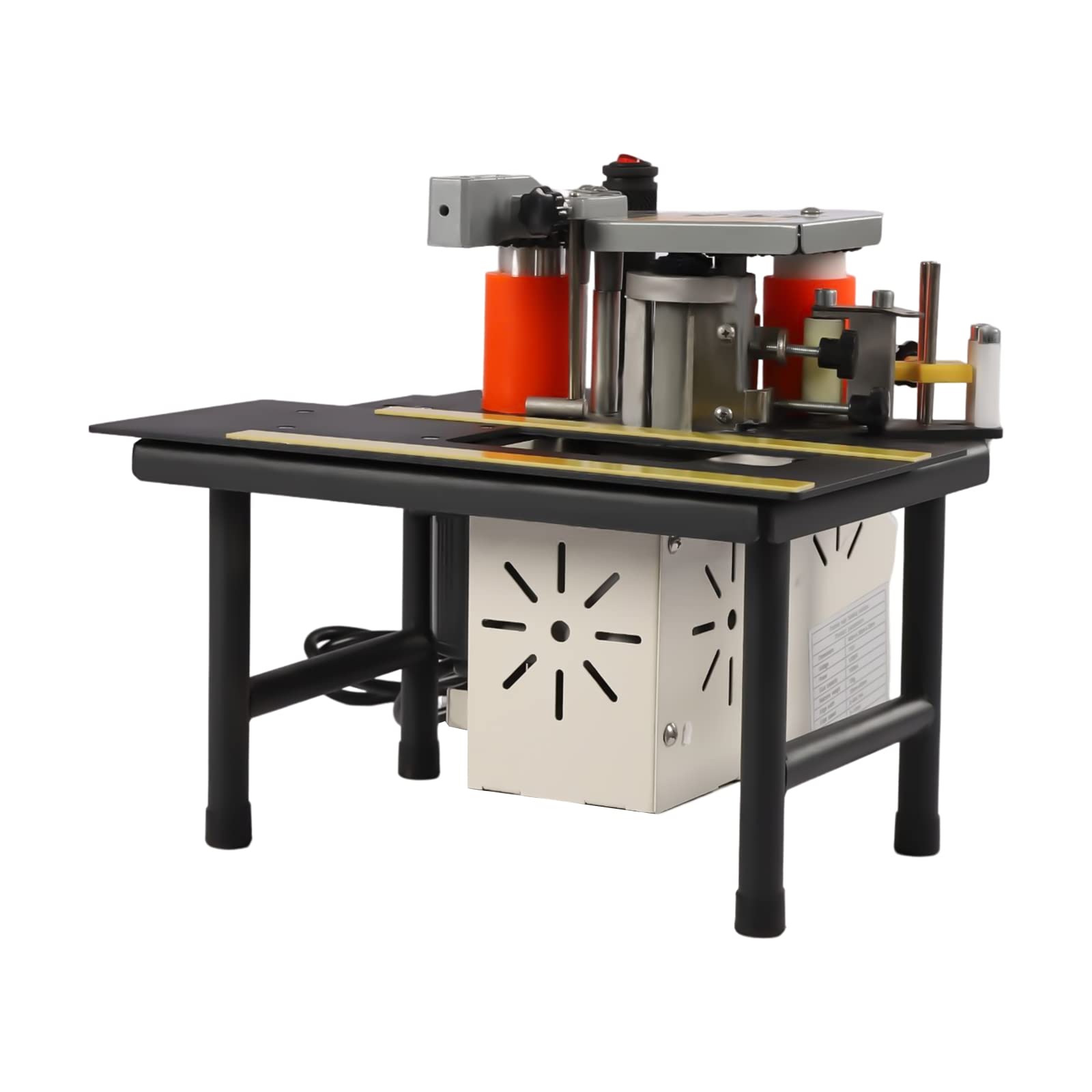 SHZICMY Portable Double-Side Glue Edge Banding Machine for Wood & PVC - 10-60mm Adjustable Width | Perfect for Cabinet Making, Furniture Repair & DIY Woodworking Projects