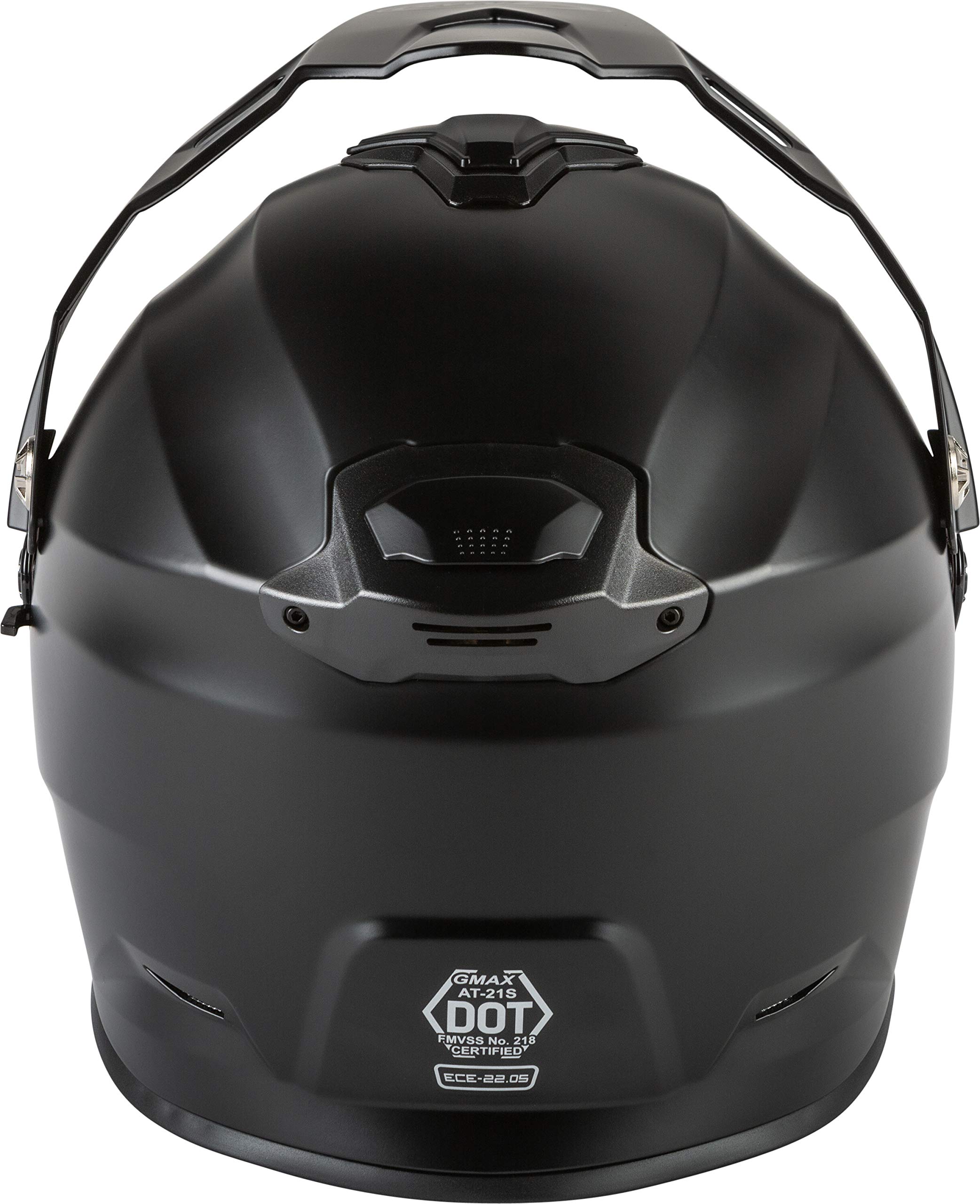 GMAX AT-21S Solid Electric Shield Full-Face Motorcycle Helmet - DOT Approved for Adults & Youth - Matte Black (Large) - Perfect for Street Biking, Cruising & Safety Riding