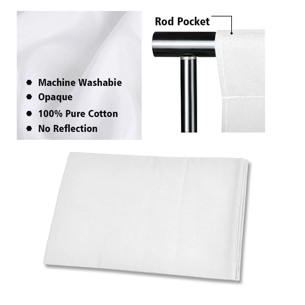 SLOW DOLPHIN 10x12ft White Cotton Muslin Backdrop with 10x10ft Stand - Photography Background Support Kit with Clamps, Clips & Carry Bag - Perfect for Photo Studios, Video Shoots, and Portrait Photography