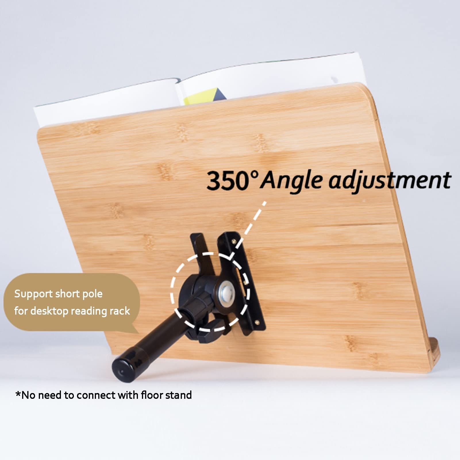 2 in 1 Foldable Sheet Music Stand & Book Holder with Carrying Bag - Adjustable Tripod Base for Laptop, Projector, Books - Perfect for Musicians, Students & Office Use