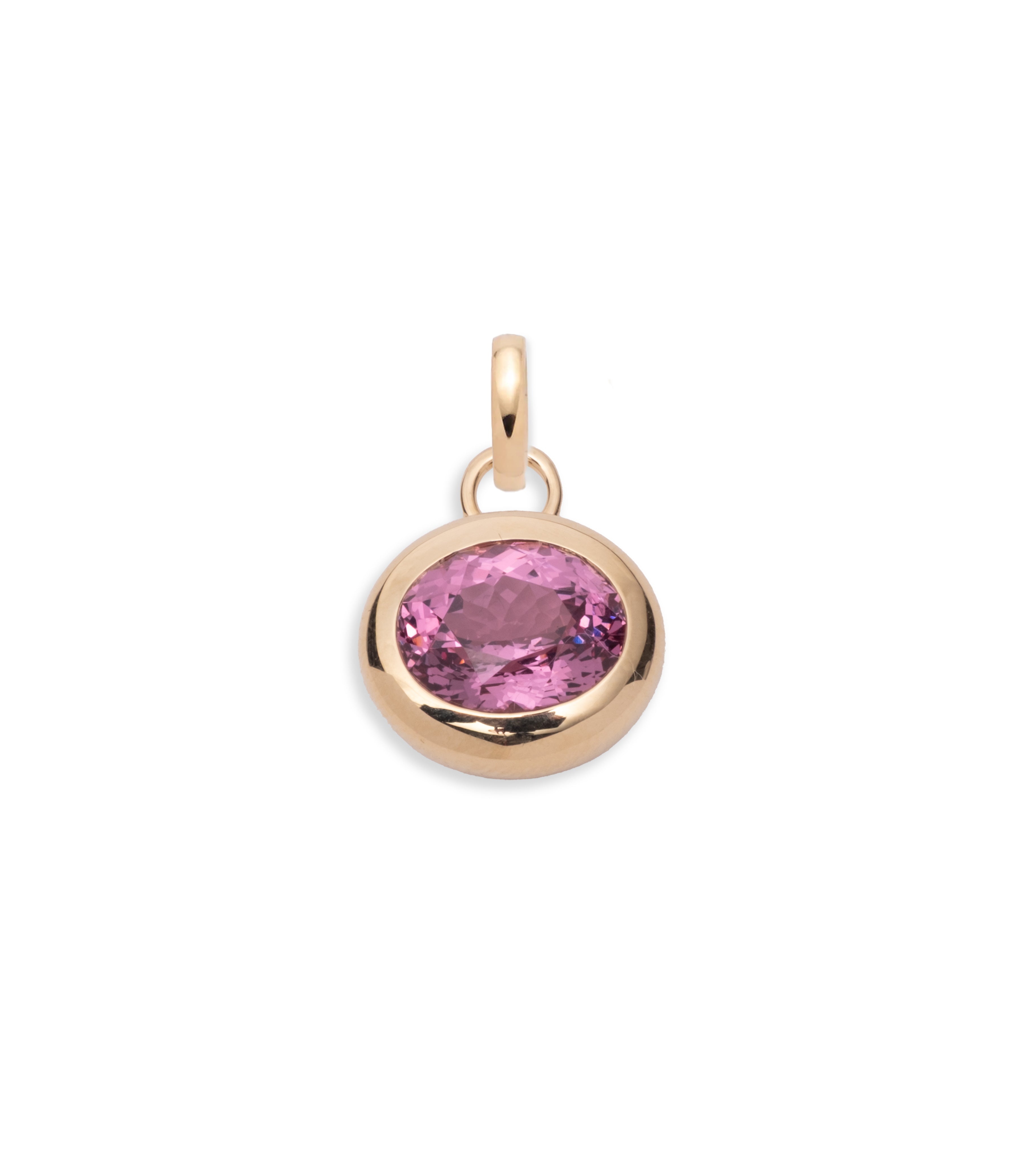 4.04ct Oval Cut Unique Spinel Gemstone Pendant in 14K Yellow Gold with Annex Link Chain - Elegant Jewelry for Weddings, Parties & Special Occasions