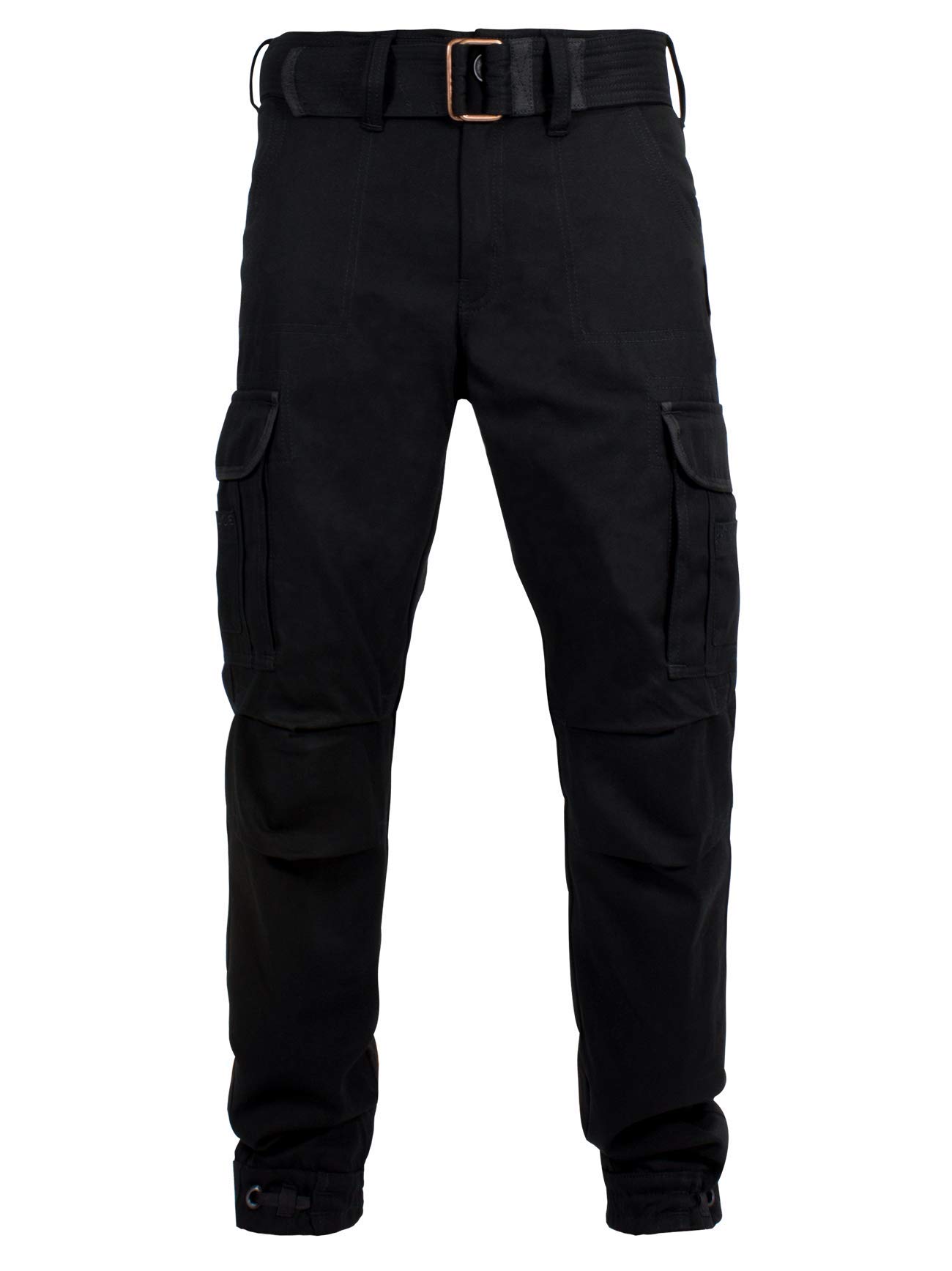 JOHN DOE Adjustable Leg Width Motorcycle Cargo Pants with Knee Protectors - Durable Riding Gear for Street Bikes & Adventure Touring
