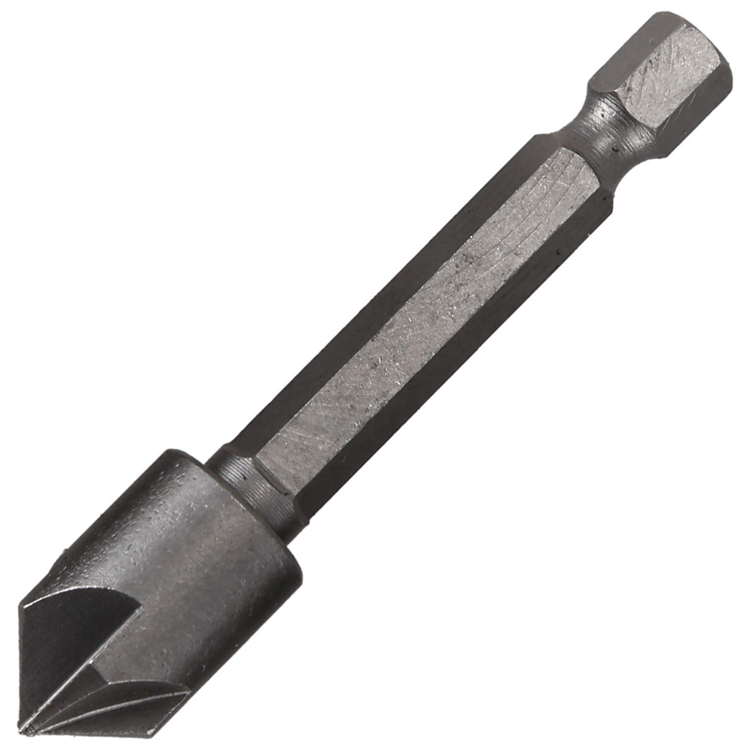 5-Piece Industrial 5 Flutes Countersink Drill Bit Set - 45° High-Speed Steel Woodworking Chamfer Tool for Metal & Wood Drilling - Perfect for DIY Projects, Furniture Making & Professional Metalworking