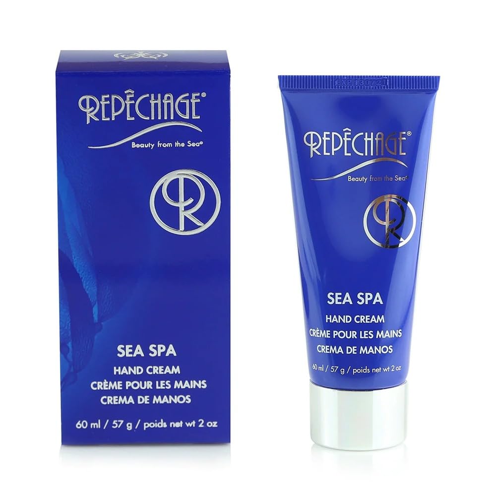 Repechage Sea Spa Hand Cream with Green Tea Extract - 60ml Deep Hydration for Dry, Cracked Hands | Non-Sticky Formula for Smooth, Soft Skin | Perfect for Office, Travel & Winter Care