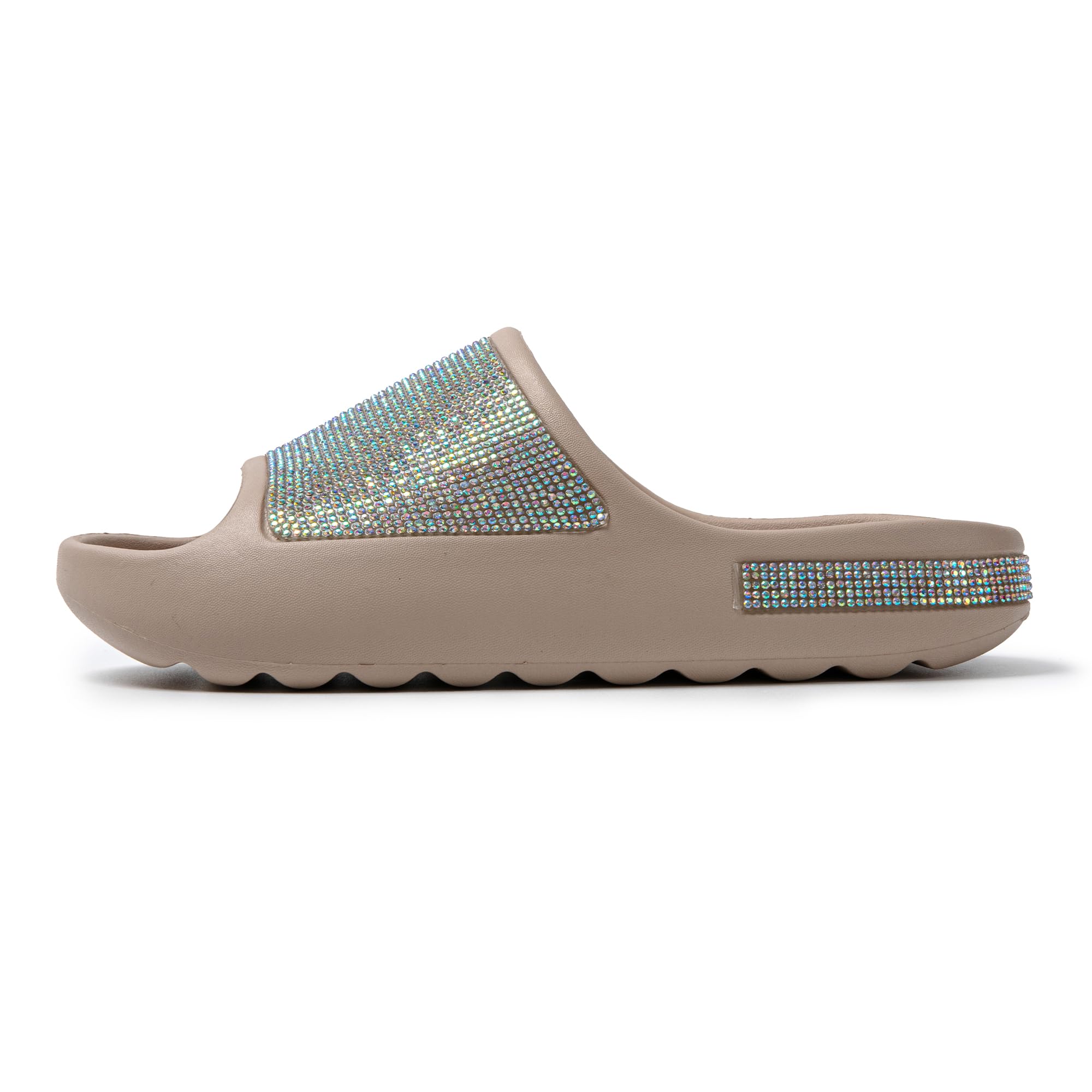JOMIX Women's Summer Eva Rubber Slippers with Stars - Comfortable House Slippers for Home, Beach, Pool & Outdoor Use - Non-Slip Sandals for Relaxation, Travel & Vacation