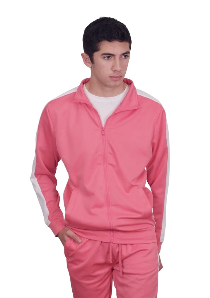 REBEL MINDS Side Stripe Track Jacket - Stylish Men's & Women's Athletic Running Jacket for Gym, Jogging & Streetwear Fashion