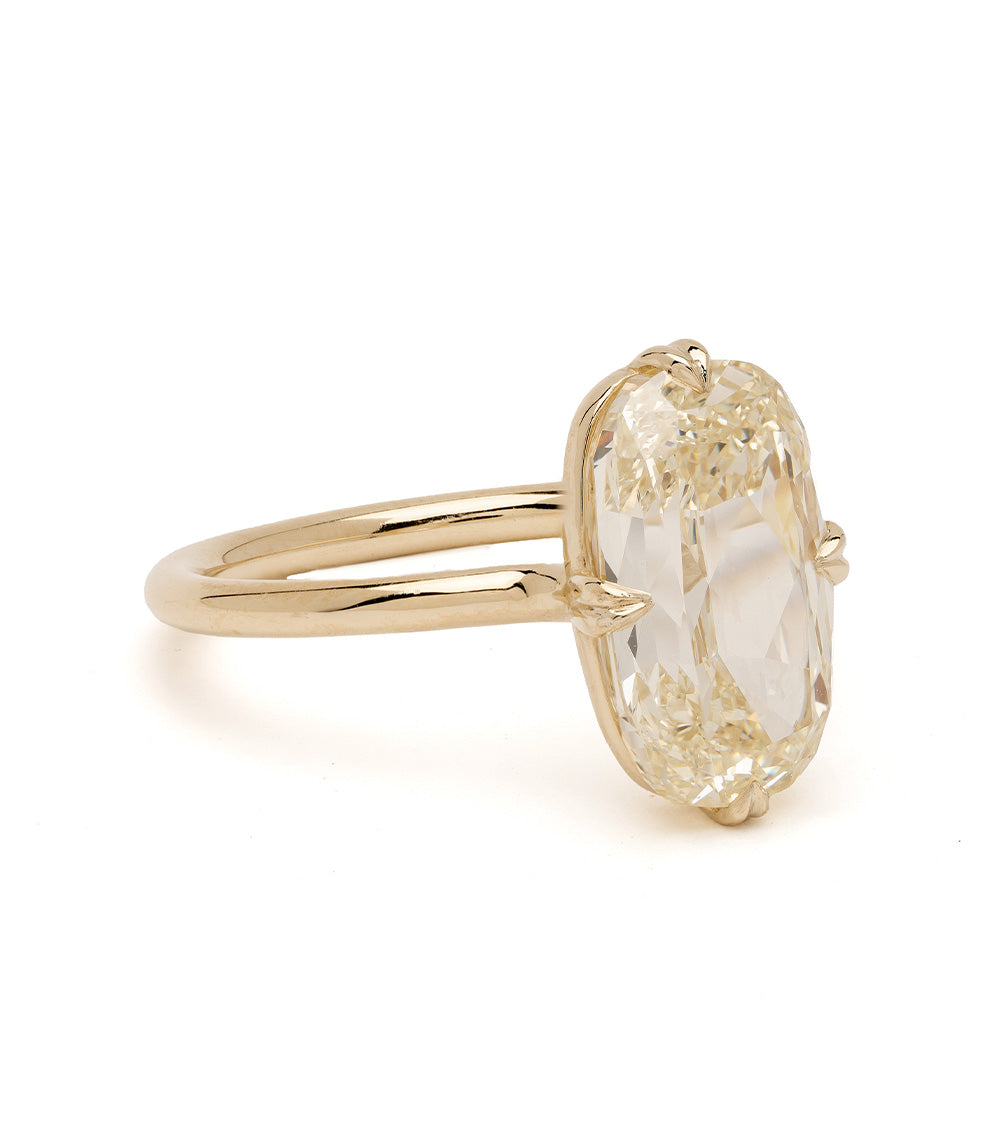 Billie Champagne Elongated Cushion Cut Diamond Engagement Ring - 14K White Gold Wedding Band for Women, Perfect for Proposals, Anniversaries & Bridal Jewelry Gifts