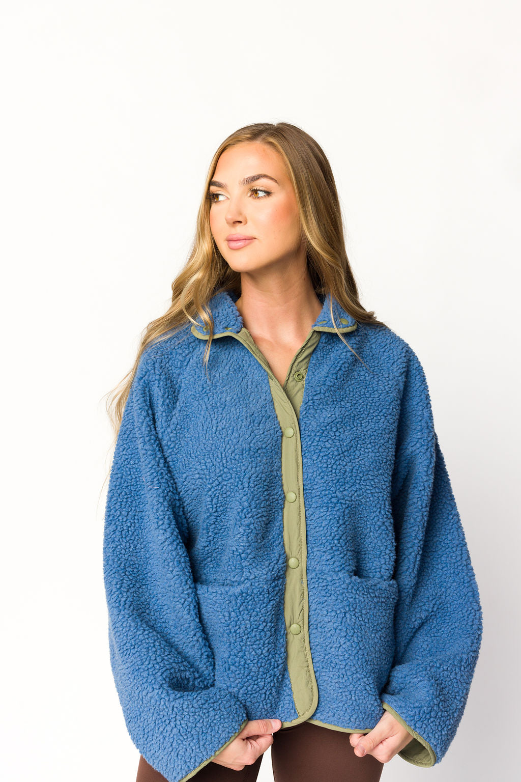 Skylar Reversible Jacket for Women - Lightweight Waterproof Windbreaker with Hood, Sea Blue & Navy - Perfect for Hiking, Travel & Outdoor Activities