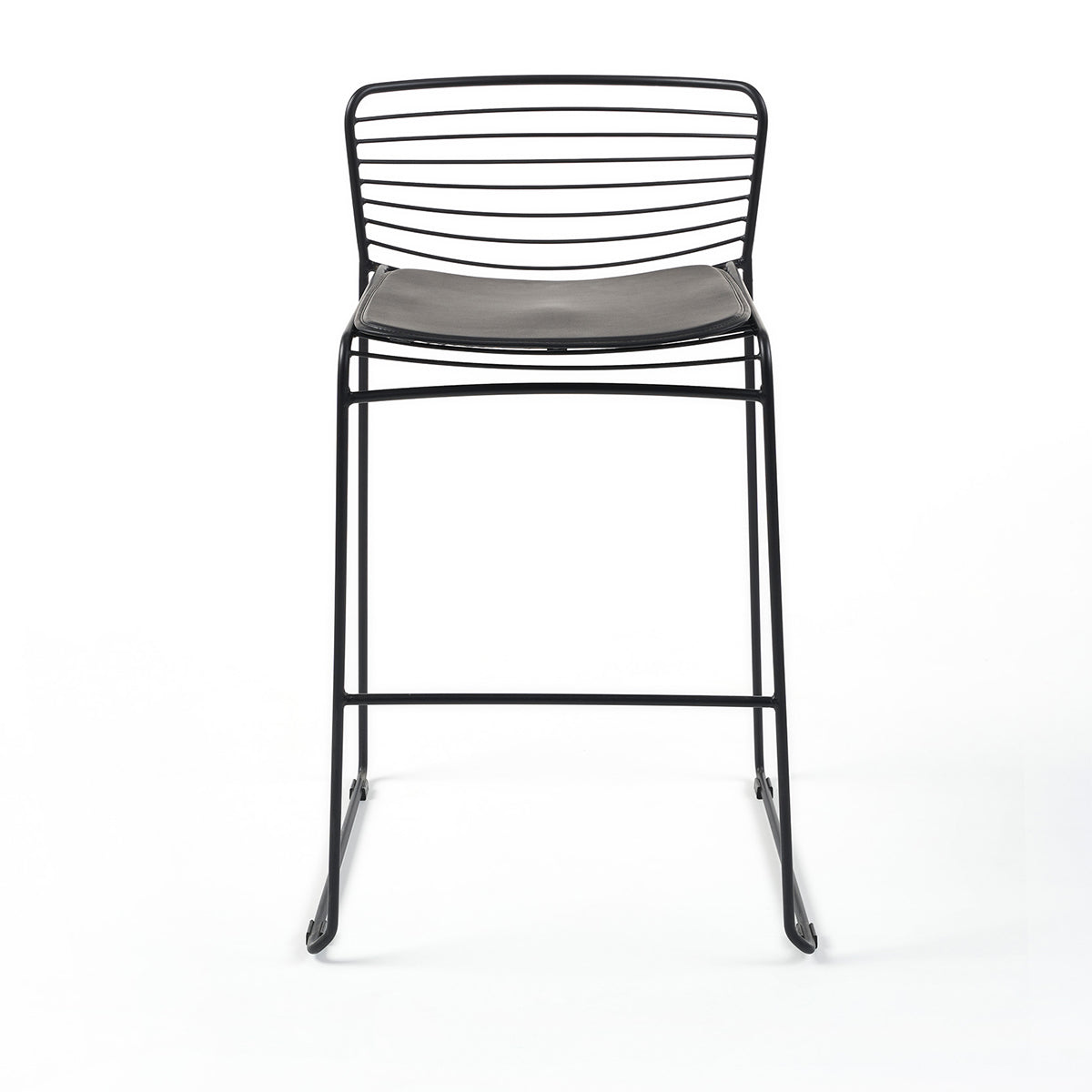 Frankia Bar Stool - Adjustable Height Modern Kitchen Counter Stool with Backrest, Swivel Seat & Footrest - Perfect for Home Bar, Kitchen Island & Breakfast Nook
