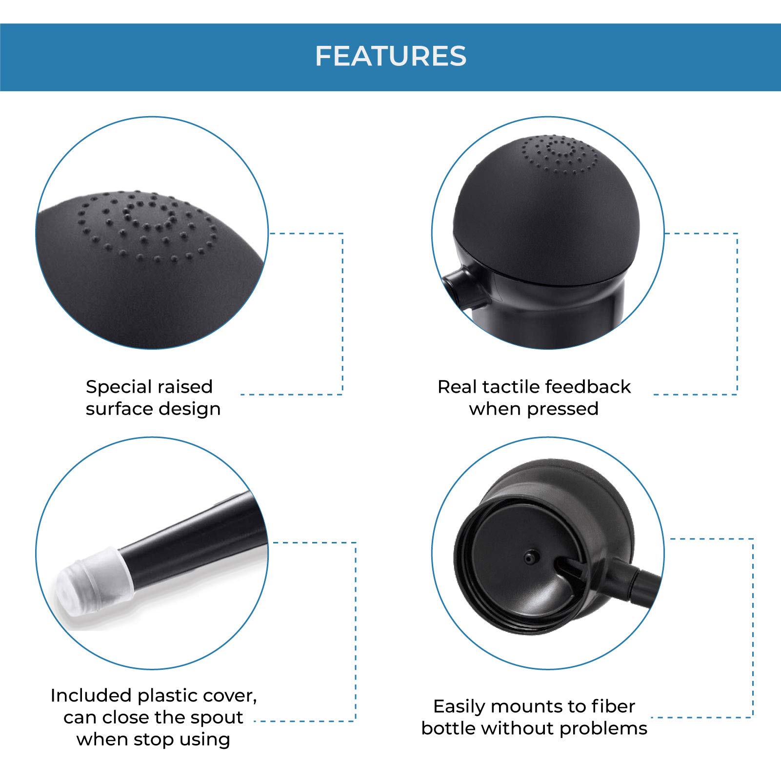 Hair Fiber Applicator for Thin Hair - Spray Nozzle for Hair Building Fibers & Thickening | Natural Hair Loss Concealer for Men & Women | Perfect for Daily Use, Styling & Volume Boost