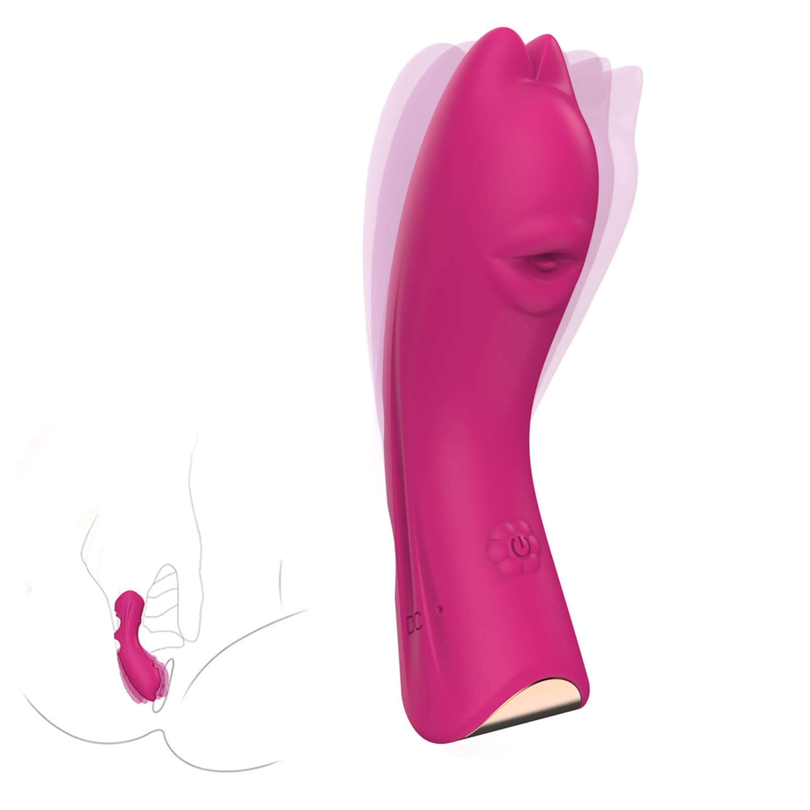 10-Speed G Spot Vibrator for Women - Mini Clitoral Stimulator with Multiple Vibration Modes, Couples Sex Toy for Enhanced Intimacy | Perfect for Solo Play, Foreplay & Spicing Up Relationships (Red)