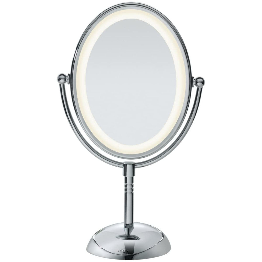 CONAIR LED Makeup Mirror 1X/7X Magnification 8.5 Inch with Touch Control - Perfect for Vanity, Bathroom & Travel (Model TGBE51LEDC)