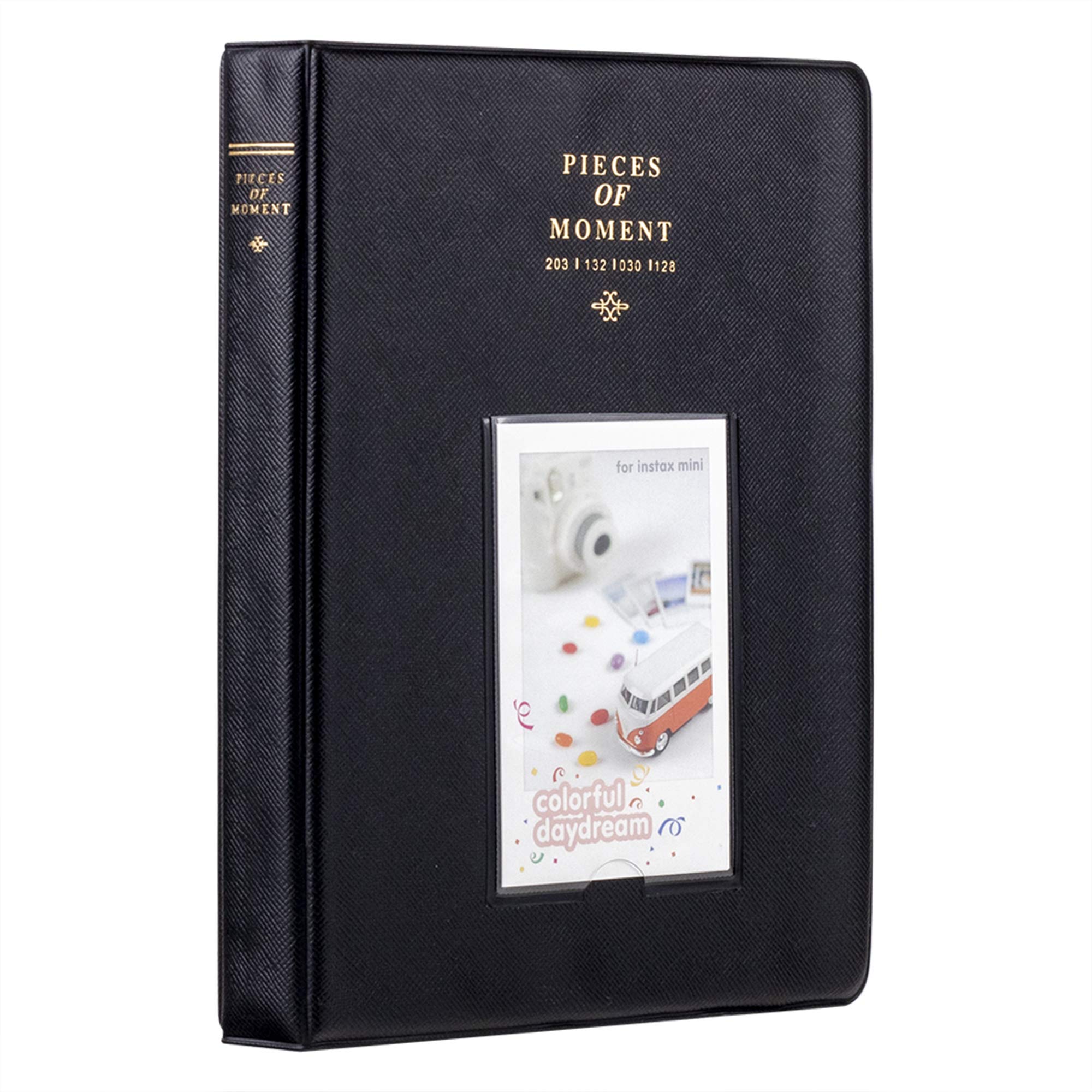 128 Pockets Black Photo Album for Fujifilm Instax Mini LiPlay 11 7s 8 8+ 9 25 26 50s 70 90 Instant Camera & Printer - Perfect for Travel Memories, Wedding Photos, and Scrapbooking