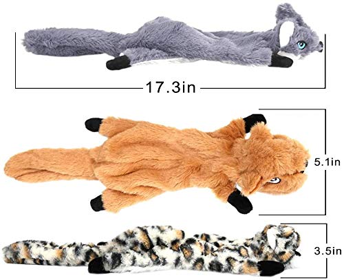 **Newthinking No Stuffing Dog Toys - 5 Pack Squeaky, Indestructible Soft Plush Chew Toys for Small, Medium & Large Dogs - Perfect for Playtime, Training & Anxiety Relief**