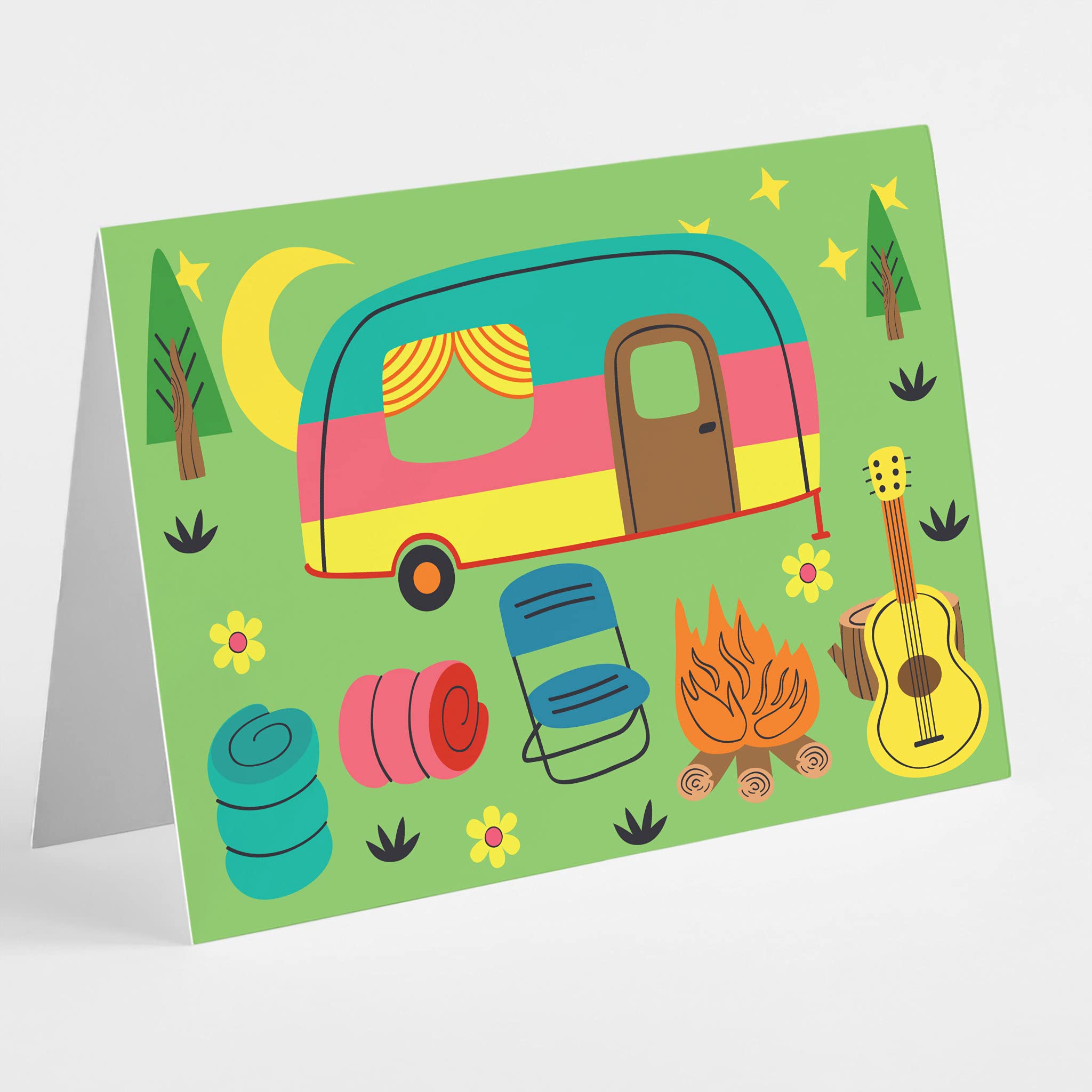 24-Pack Blank Greeting Cards Set for All Occasions - Thank You Cards & Just Because Notes with White Envelopes - Funny Novelty Stationery by RitzyRose (Road Trip Design) - Perfect for Birthdays, Anniversaries, Holidays & Everyday Use