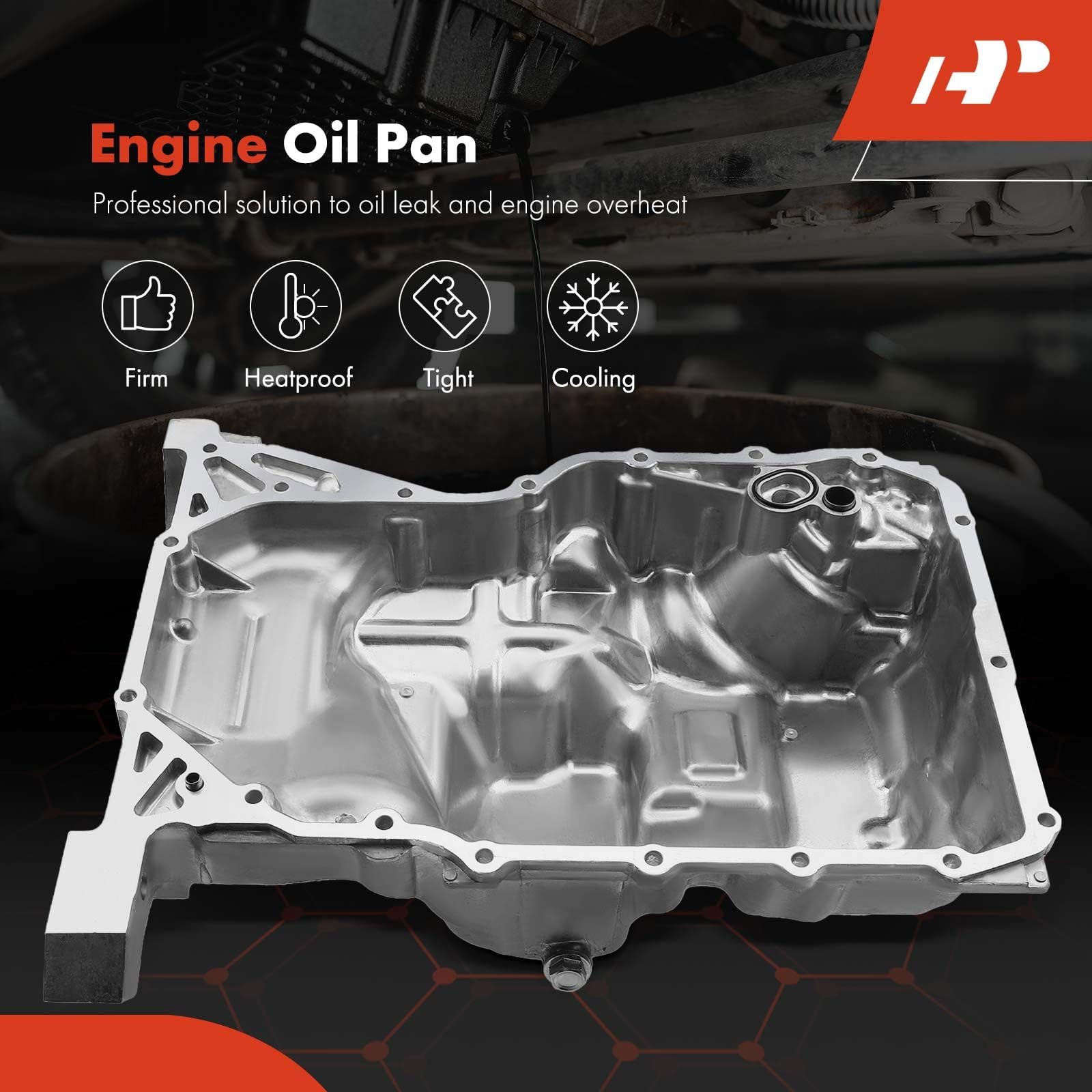 Premium Engine Oil Pan Sump with Drain Plug - Compatible with Honda Civic 2016-2020 2.0L L4 - Durable Replacement Part for Smooth Engine Performance & Easy Oil Changes