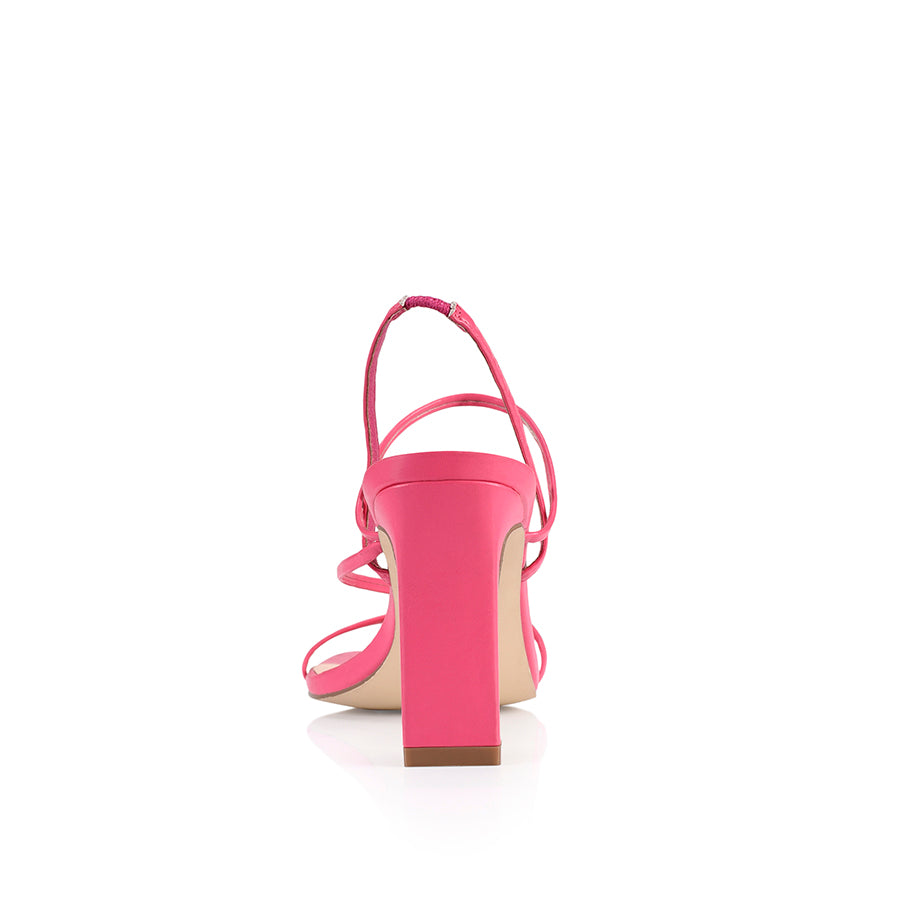 Elegant Pink Slim Strappy High Heels for Women - Comfortable & Stylish Party Shoes for Weddings, Night Out, and Special Occasions