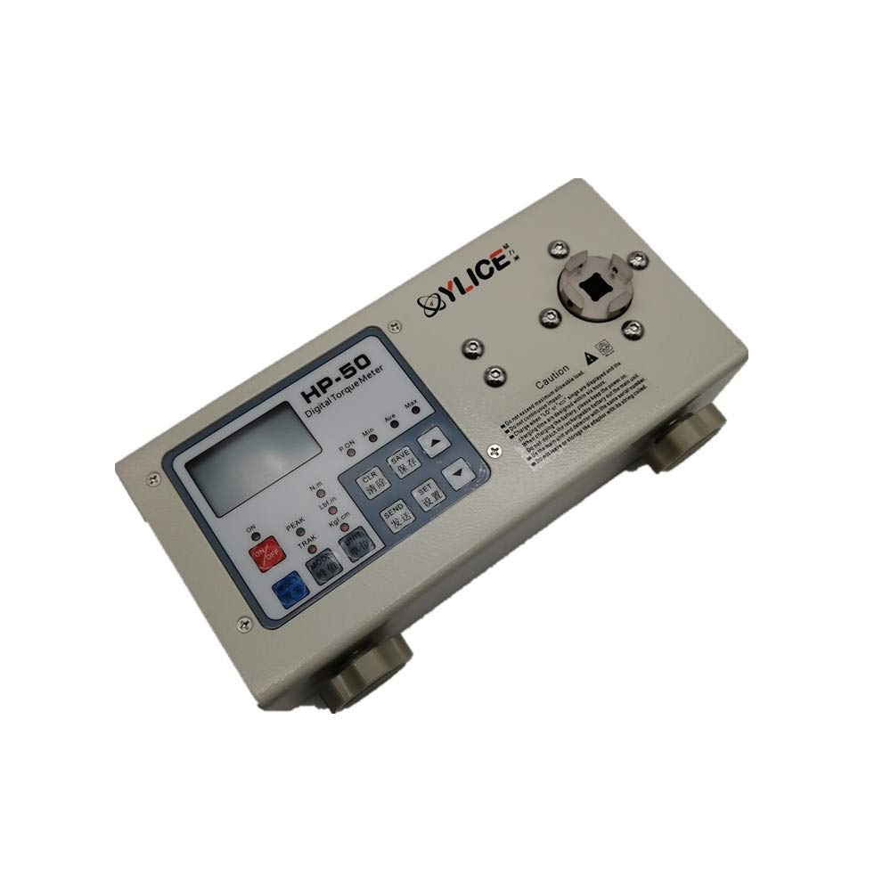 Digital Torque Wrench Tester HP-50 - Precision Torque Meter (1.5-50.0 Kgf.Cm / 1.5-45.0 Lbf.in / 0.15-5.00 Nm) for Screwdrivers & Fasteners - Workshop, Automotive & Industrial Use